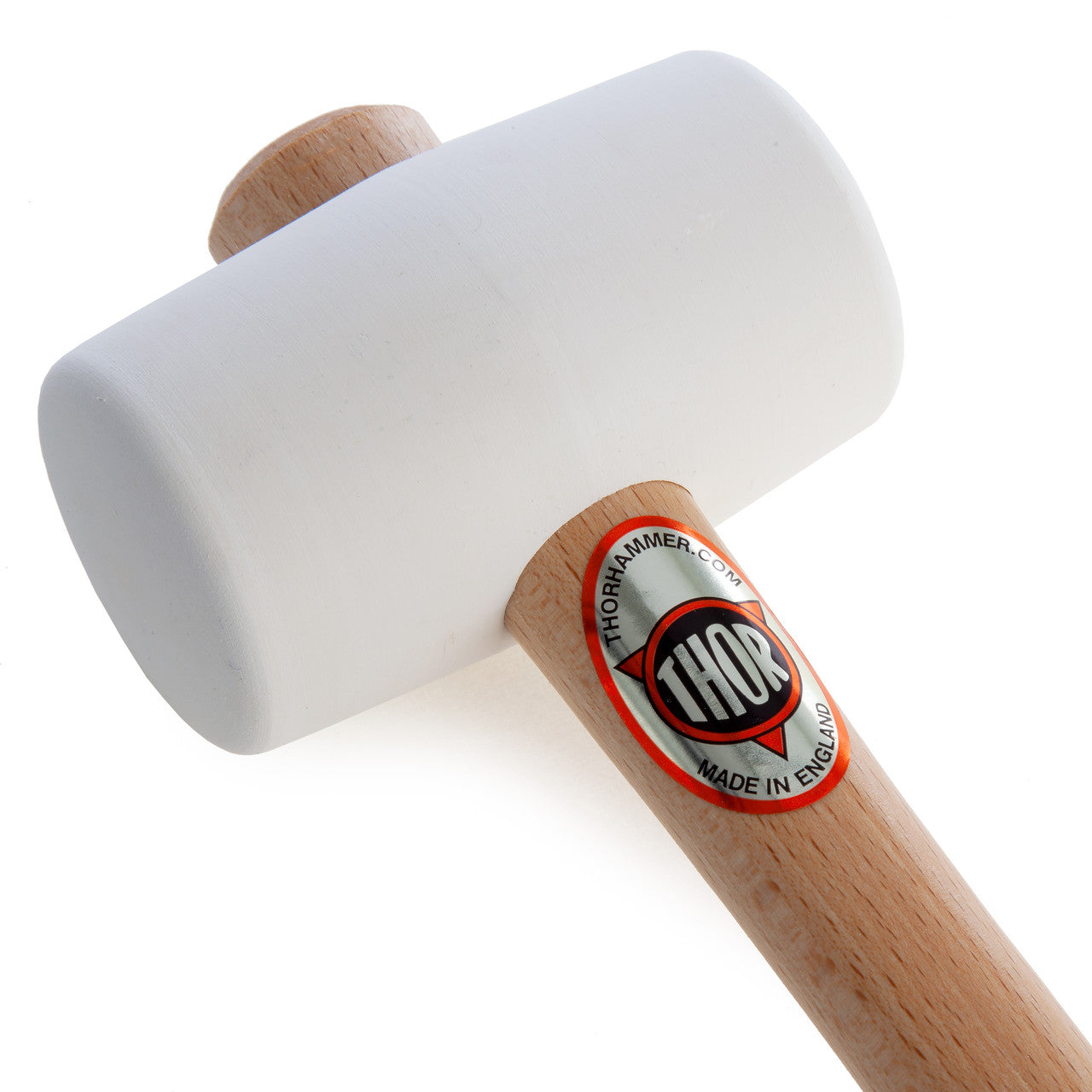 Thor White Rubber Mallet 54mm 375g Length 320mm Wood Handle 61-952W
