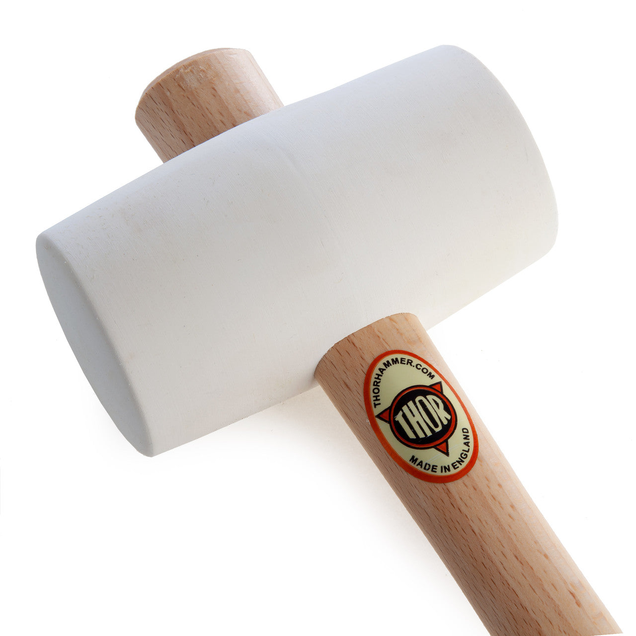 Thor White Rubber Mallet 74mm 970g Length 380mm Wood Handle 61-954W