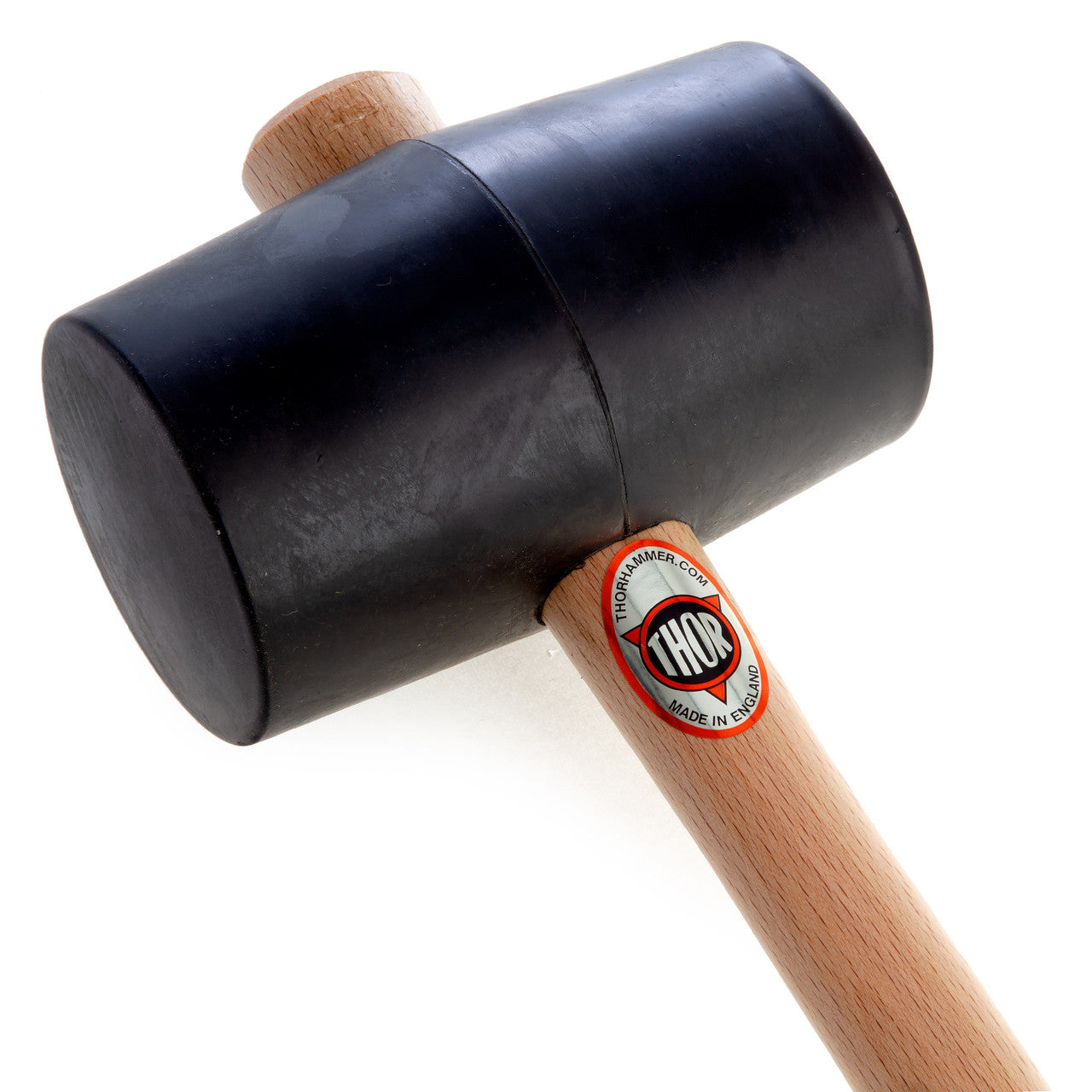 Thor Black Rubber Mallet 90mm 1200g Length 380mm Wood Handle 61-957