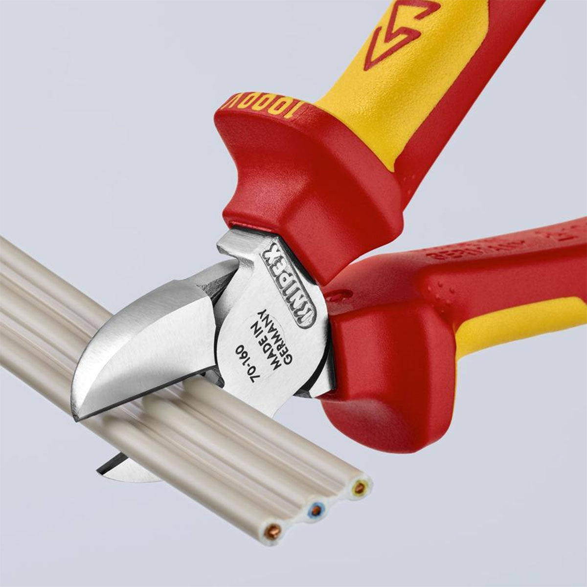 Knipex Diagonal Cutter VDE 1000V 160mm Cutting Capacity 4mm Soft Wire 7006160SB