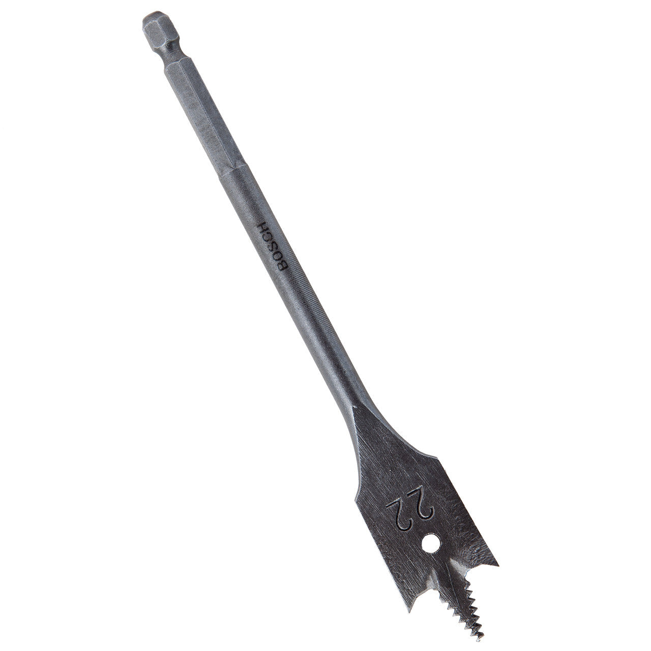 Bosch SelfCut Flat Drill Bit Hex Shank 22 x 152mm 2Wood & Plasterboard 608587578