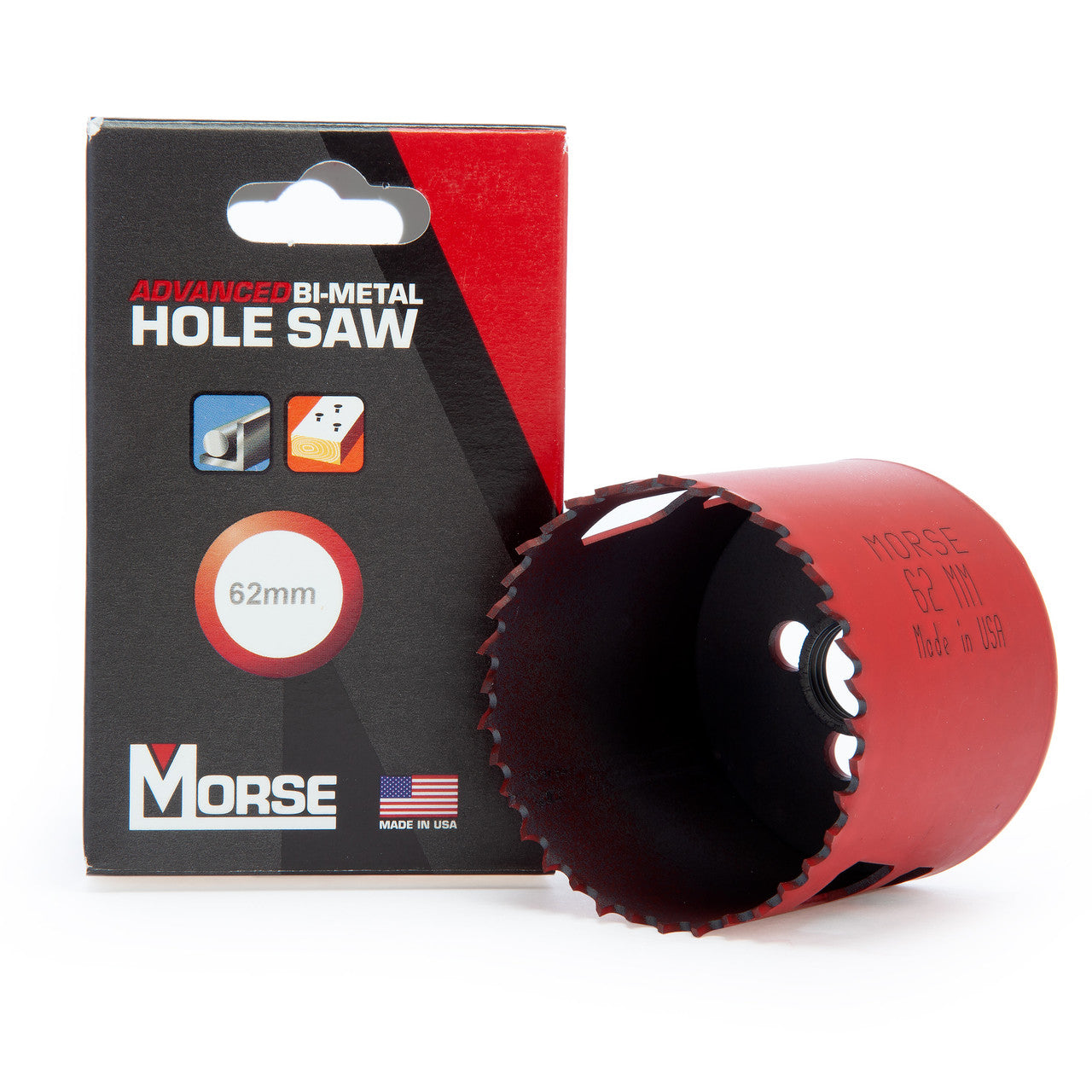 Morse Advanced Bi-Metal Hole Saw 62mm Diameter 8% Cobalt MHS385