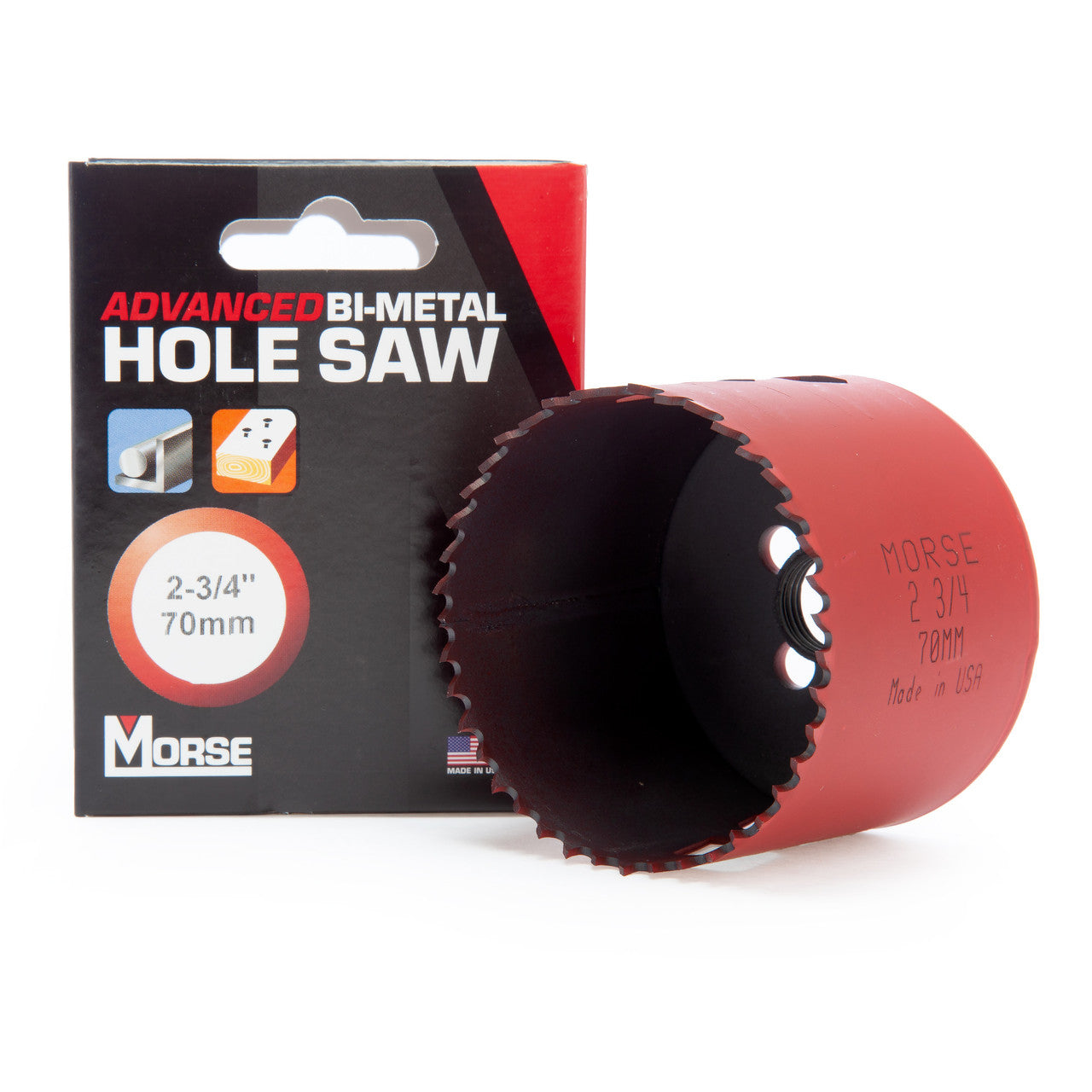 Morse MHS44 Advanced Universal Bi Metal Hole Saw 70mm 8% Cobalt