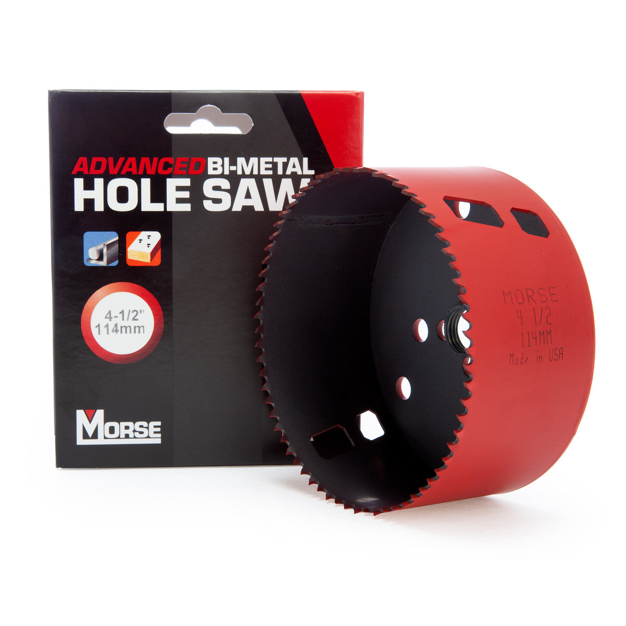 Morse MHS72 Advanced Universal Bi Metal Hole Saw 114mm 8% Cobalt