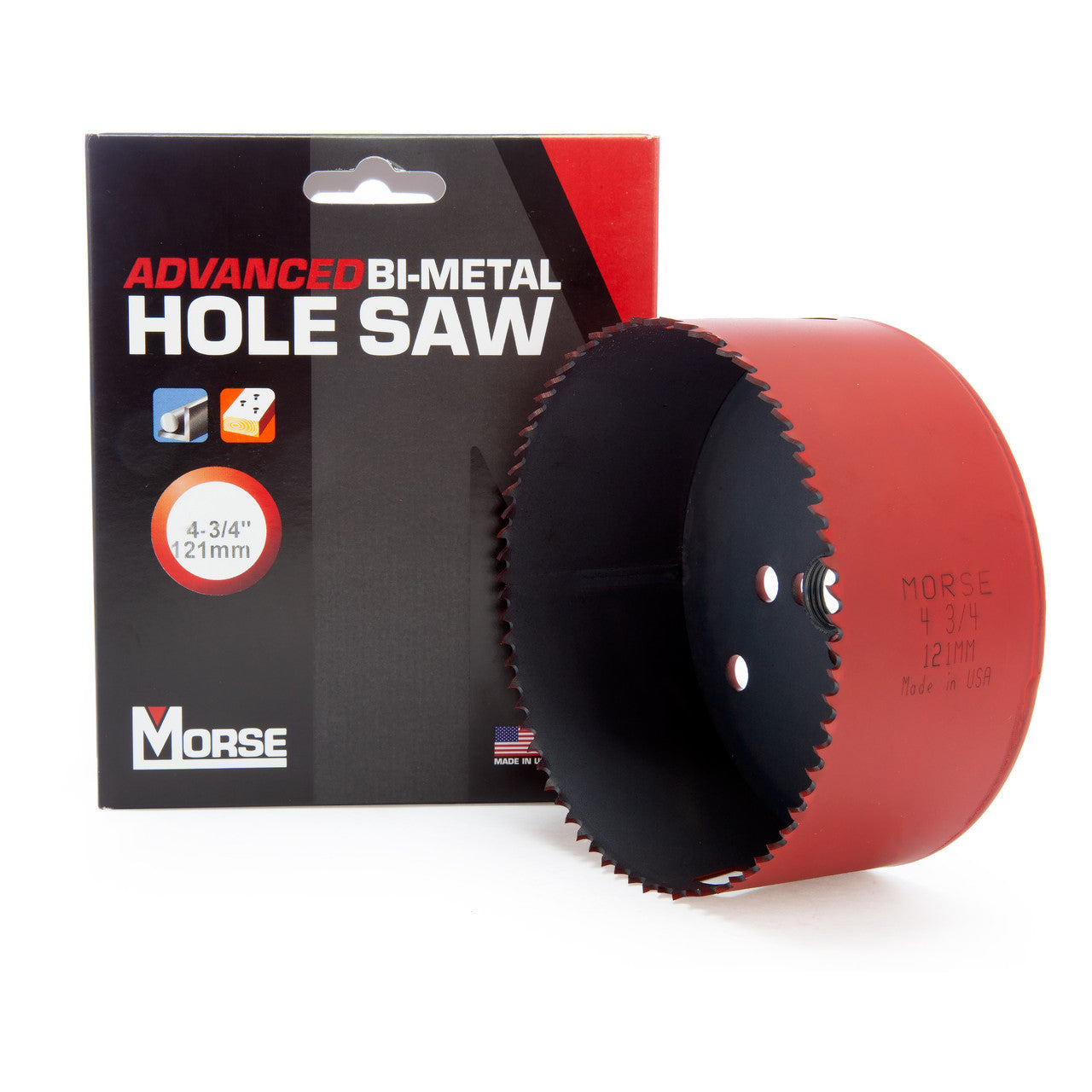 Morse MHS76 Advanced Universal Bi Metal Hole Saw 121mm 8% Cobalt