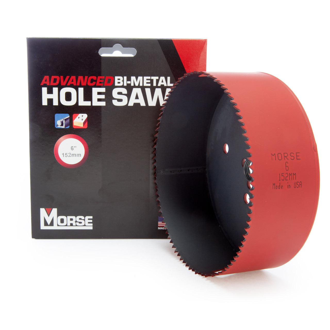 Morse Advanced Bi-Metal Hole Saw 6in 152mm Diameter 8% Cobalt MHS96