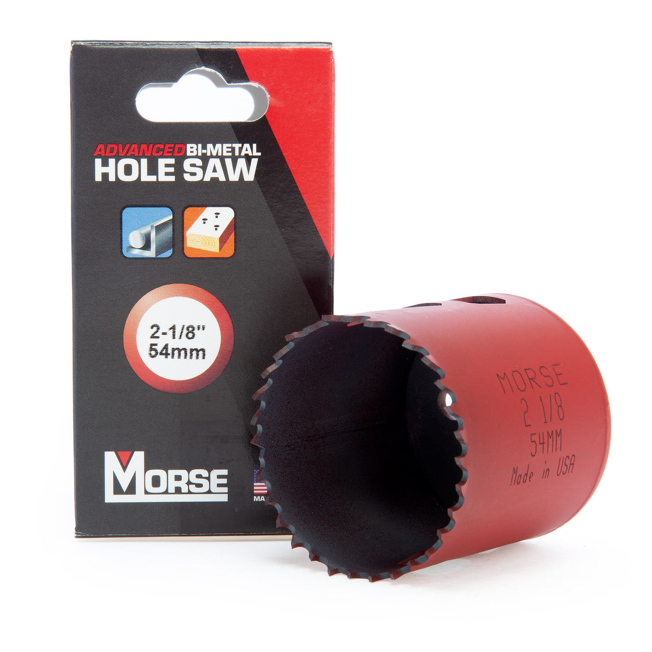 Morse Advanced Bi-Metal Hole Saw 2. 1/8in - 54mm Diameter 8% Cobalt MHS34