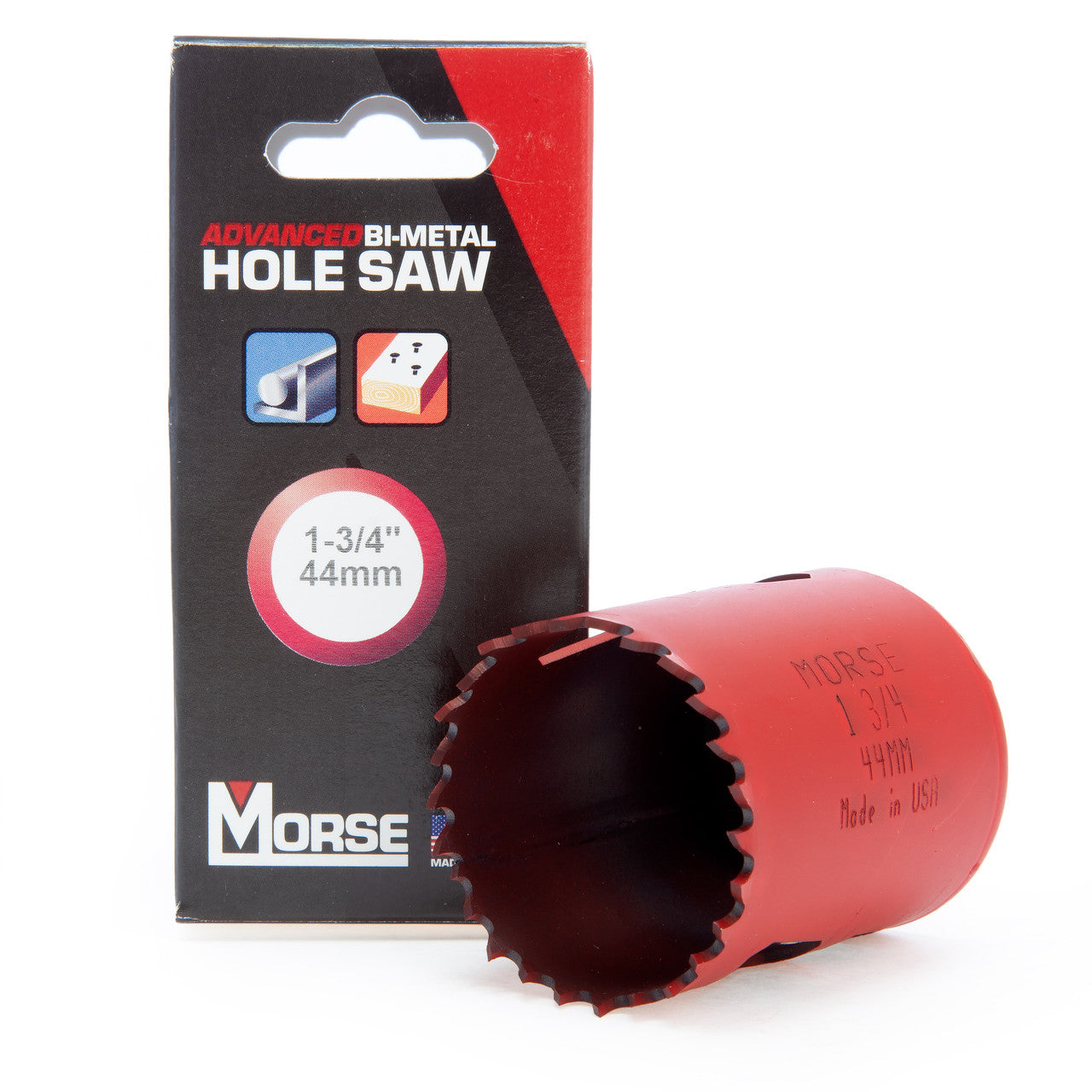 Morse MHS28 Advanced Universal Bi Metal Hole Saw 44mm 8% Cobalt
