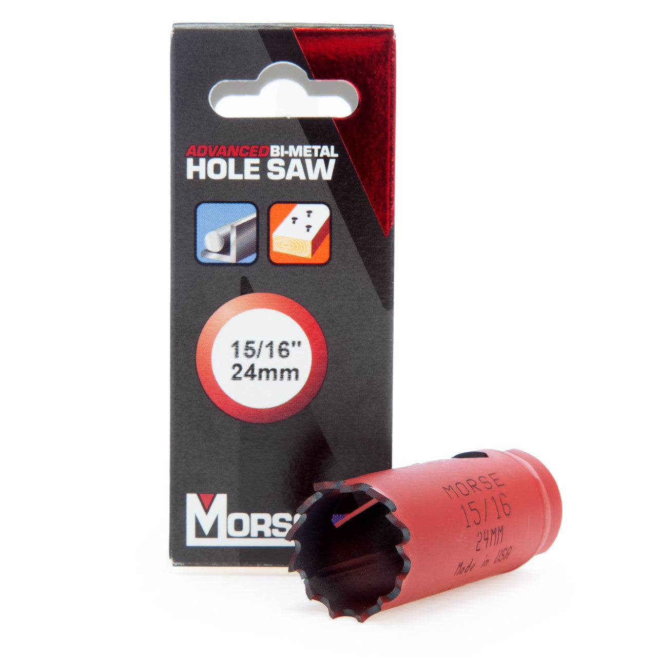 Morse MHS15 Advanced Universal Bi Metal Hole Saw 24mm 8% Cobalt