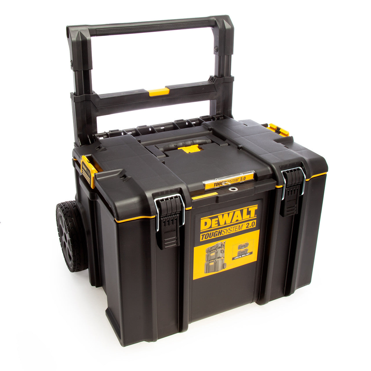 Dewalt DS450 ToughSystem 2.0 Mobile Storage Box 8" PU Durable Wheels DWST83295-1