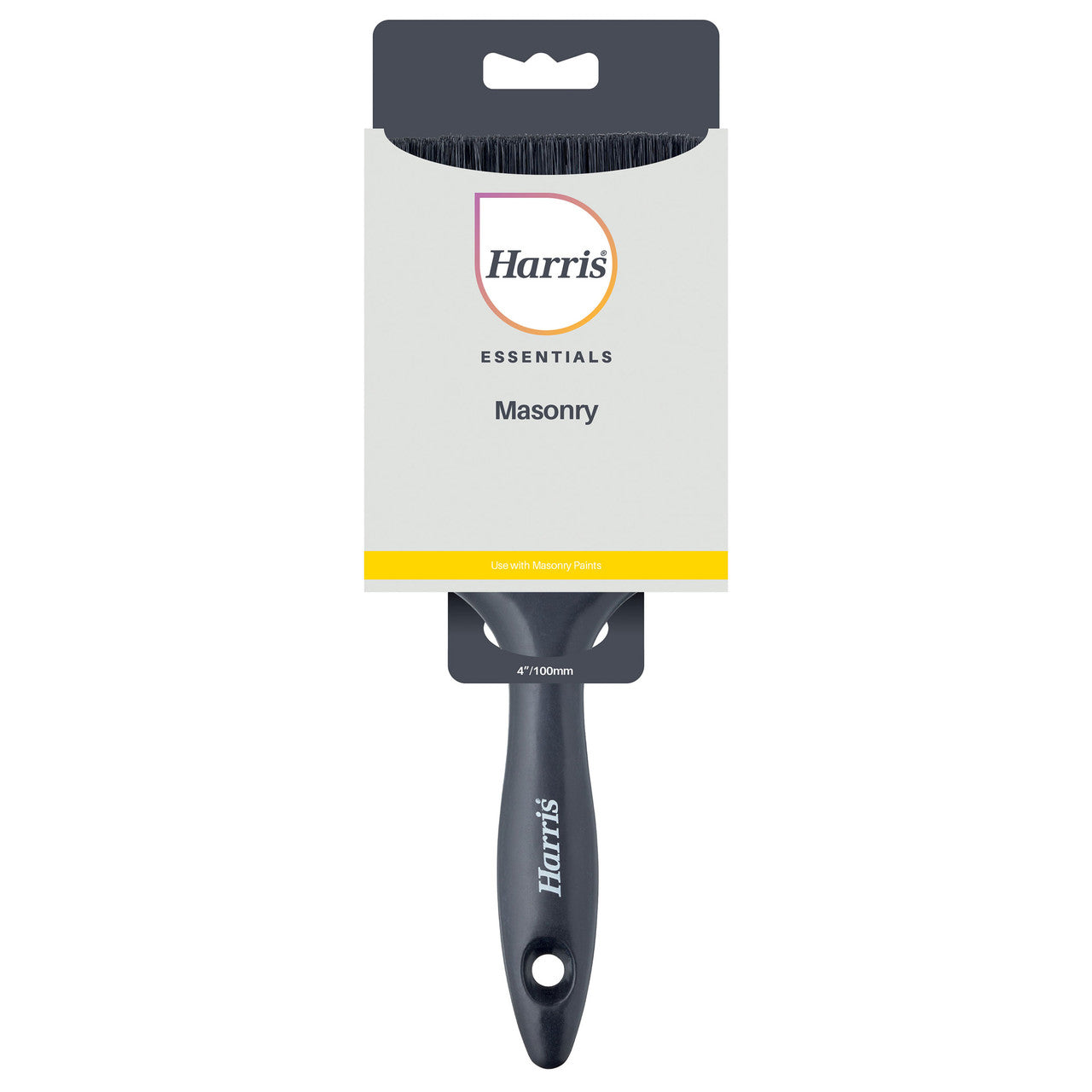 Harris Essentials Masonry Paint Brush 4 Inch brick and rendered walls 101091007