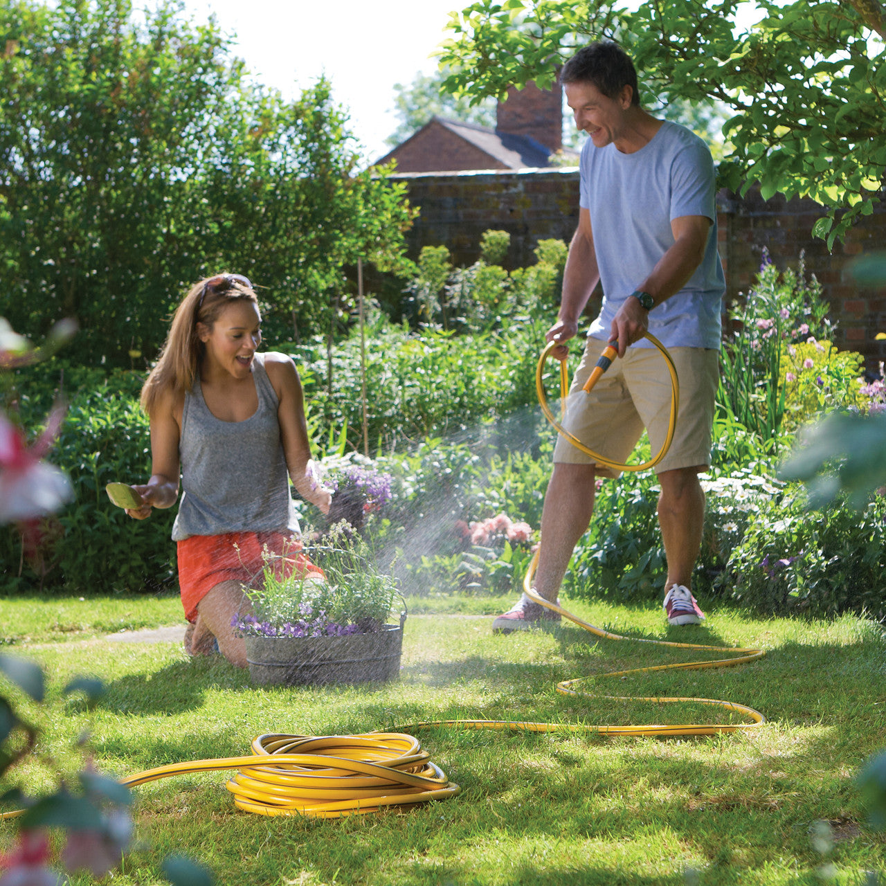 Hozelock Starter Garden Hose 12.5mm x 30 Metres Flexible Braided PVC 7230