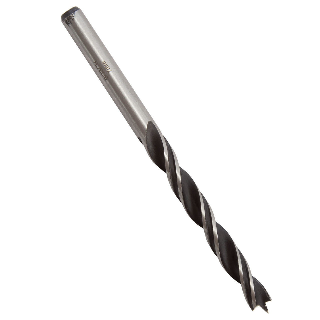 Bosch Brad Point Wood Drill Bit 7 x 109mm Centring Tip Two Flutes 2608596304