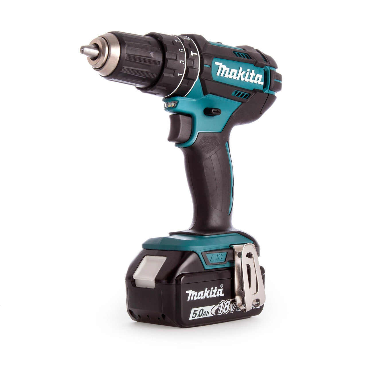 Makita 18/36V Circular Saw & Combi Drill Twin Pack 4 x 5.0Ah Batts DLX2140PTJ