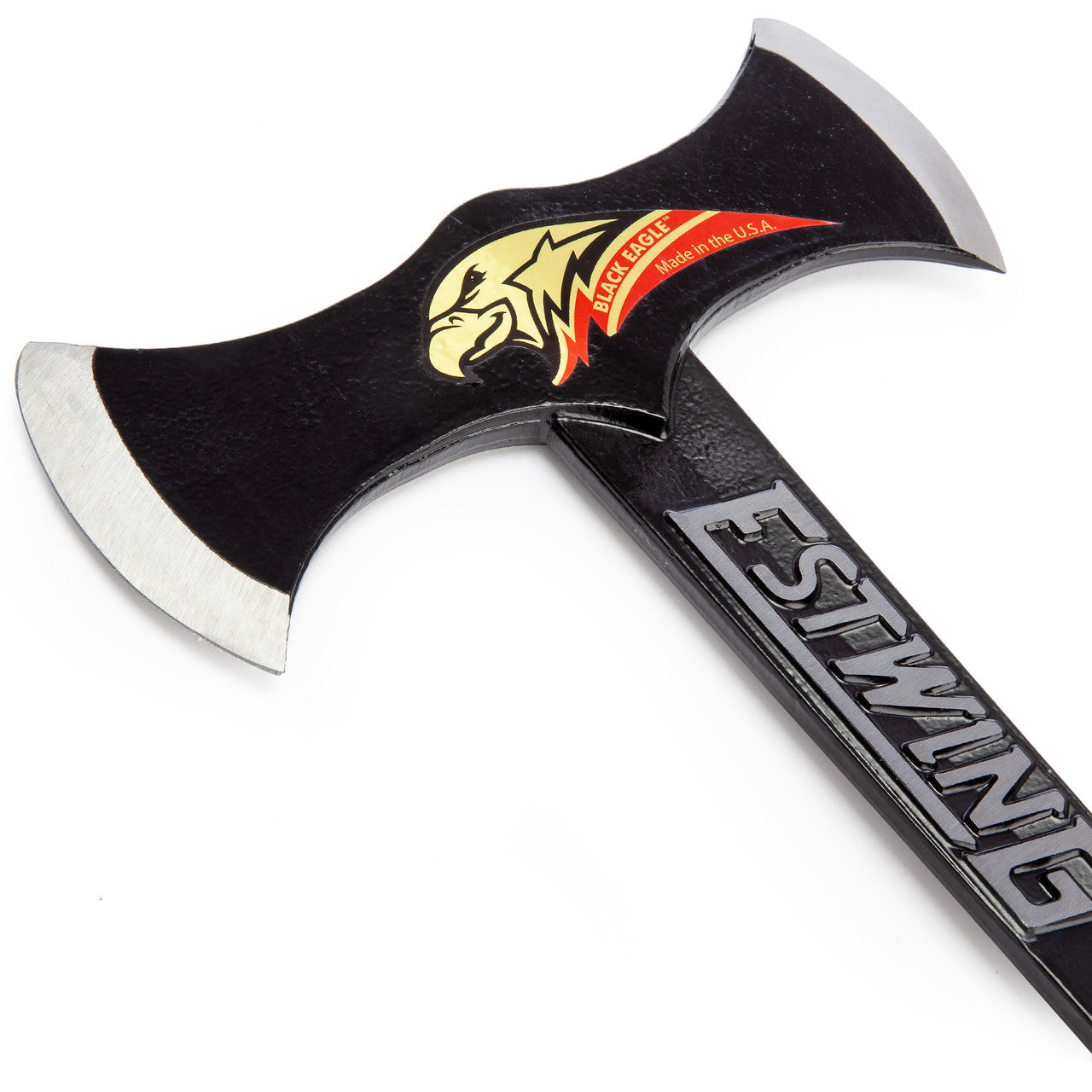 Estwing Black Eagle Double Bit Axe with Leather Handle Length 17" 440 mm EDBA
