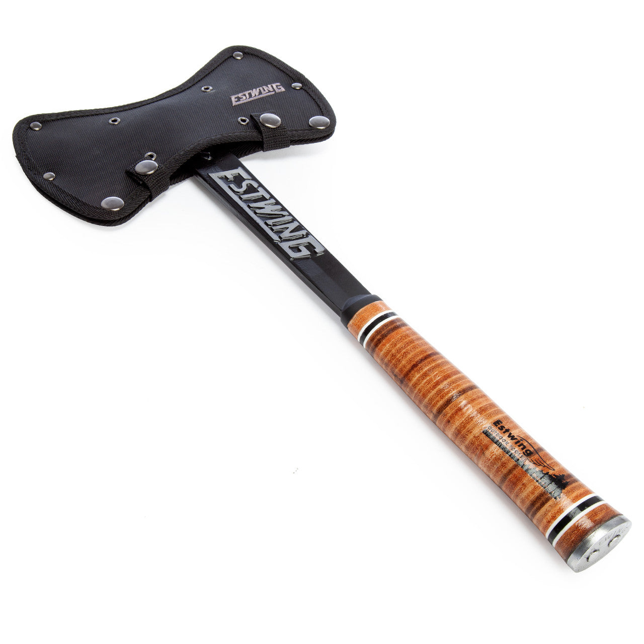 Estwing Black Eagle Double Bit Axe with Leather Handle Length 17" 440 mm EDBA