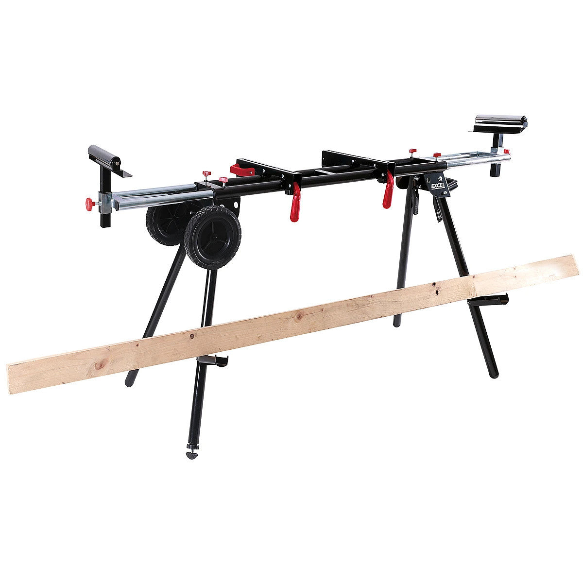 Excel Universal Mitre Saw Stand Folding & Adjustable Legs with Wheels 7475