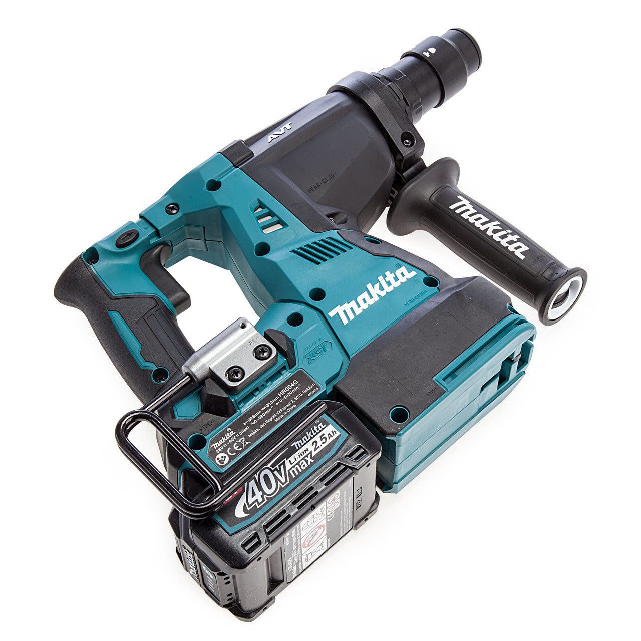 Makita 40VMax XGT Brushless SDS+ Rotary Hammer Drill 2 × 2.5Ah Batts HR004GD203