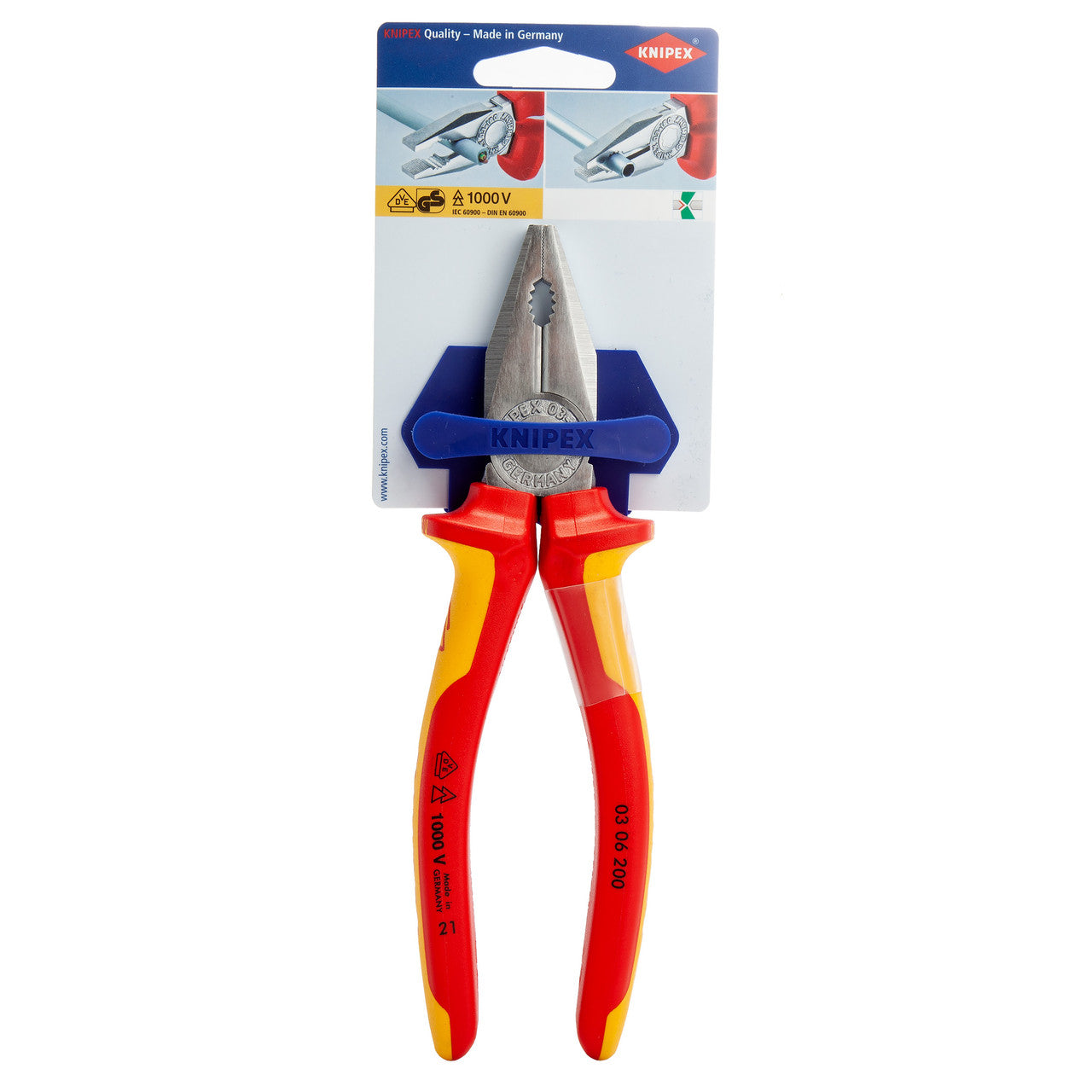 Knipex Combination Pliers Insulated VDE 1000V 200mm 0306200SB