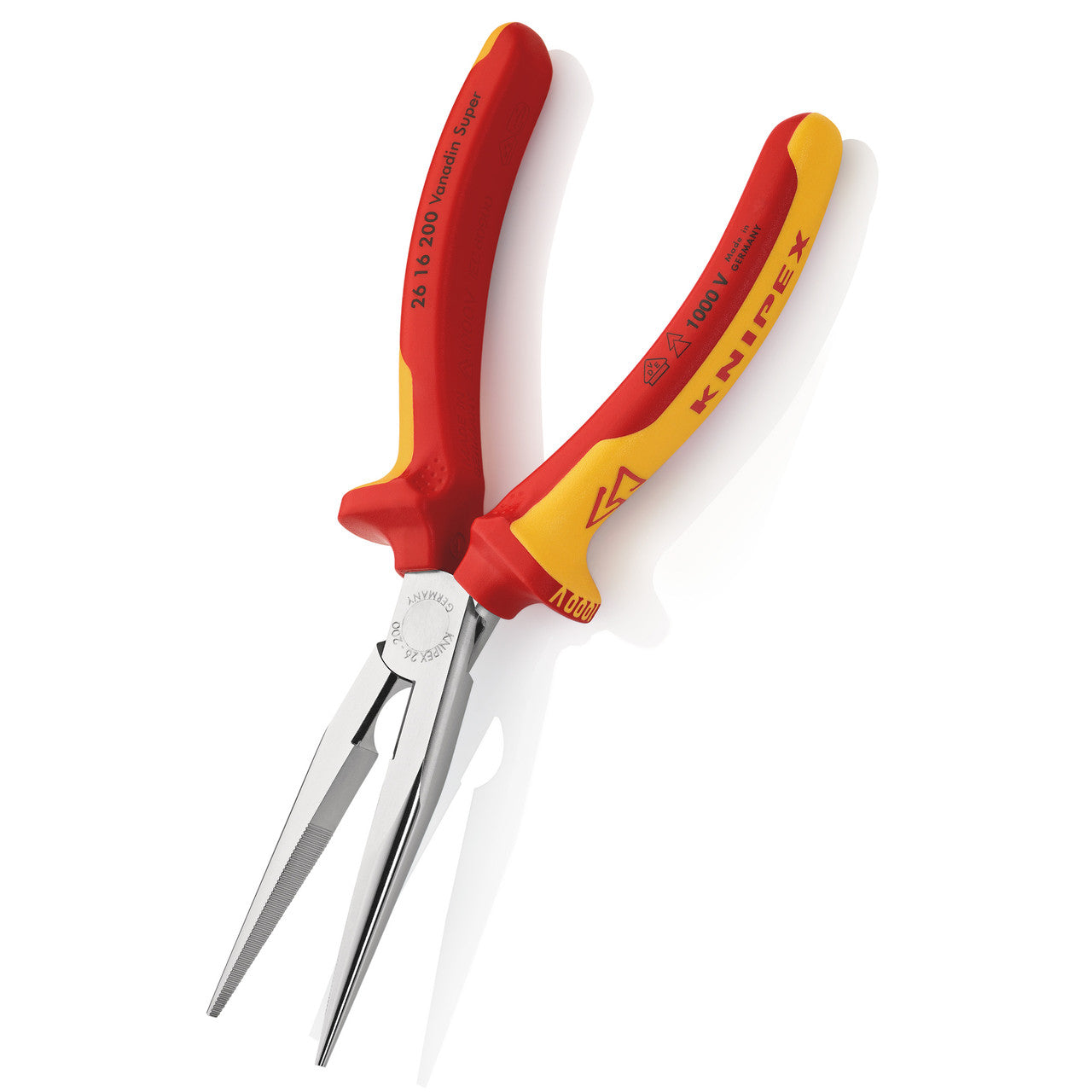 Knipex Snipe Nose Side Cutting Pliers VDE 1000V 200mm Cut Cap 3.2mm 2616200SB