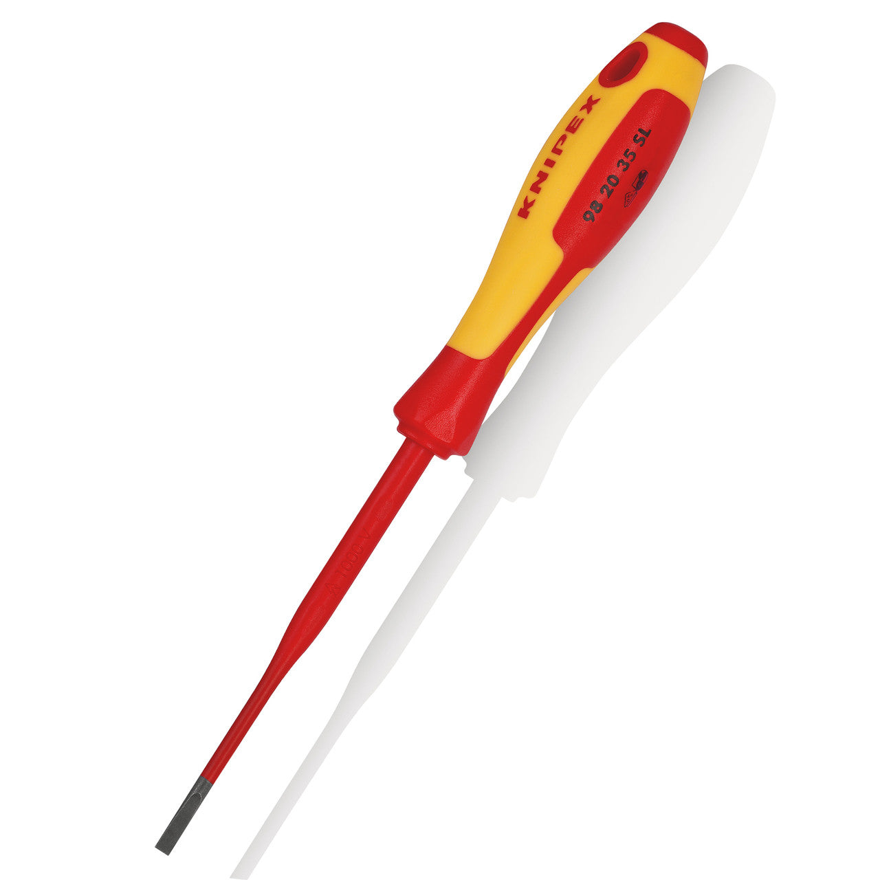 Knipex VDE Slim Slotted Screwdriver 1000V 3.5mm x 202mm Ergonomic 982035SL