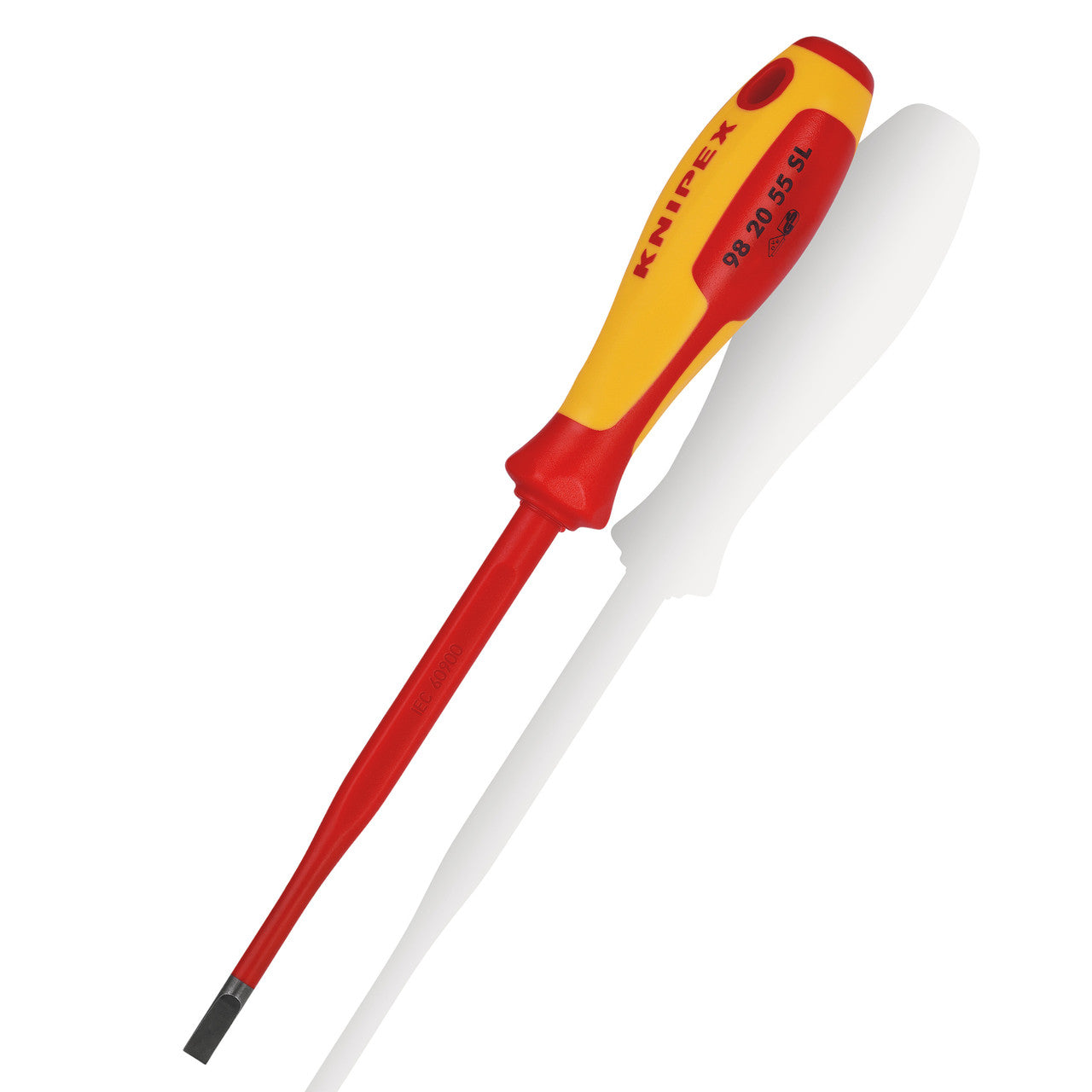 Knipex VDE Electricians Slim Slotted Screwdriver 1000V 5.5mm x 232mm 982055SL