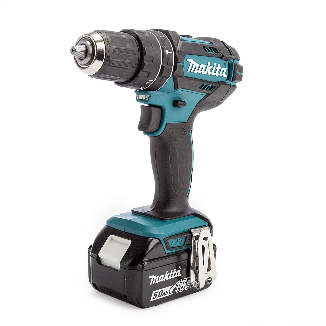 Makita 18V LXT Combi Drill 1 x 5.0Ah Battery Chuck 1.5 - 13mm DHP482RT1J