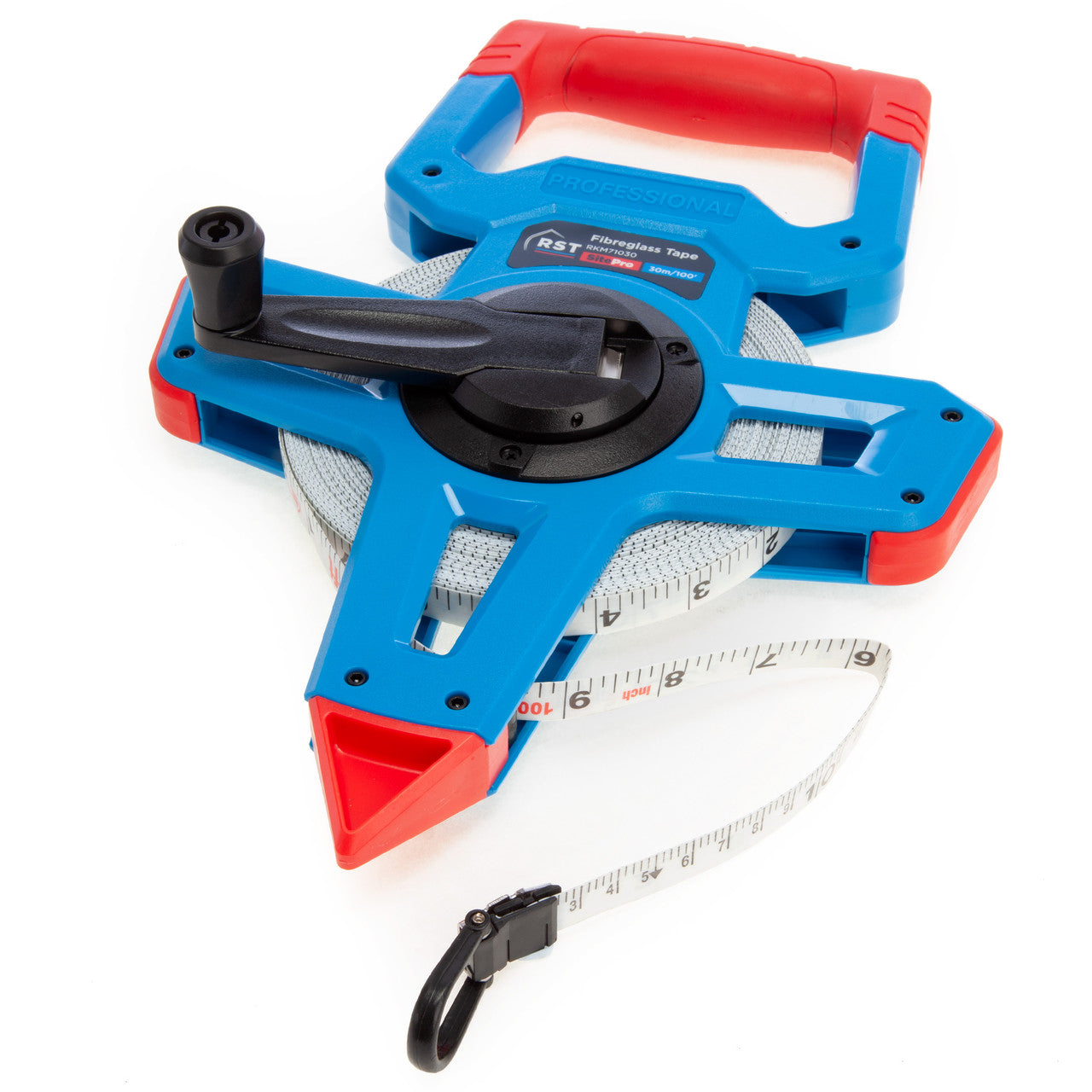 RST Metric Imperial Fibreglass Open Framed Tape Measure 30m RKM71030