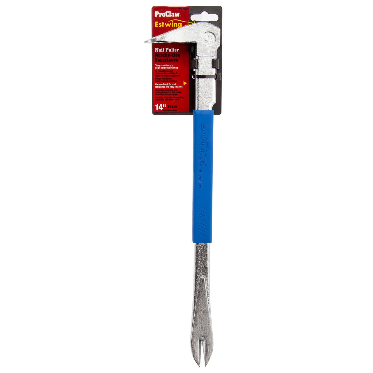 Estwing ProClaw Nail Puller 360mm Steel With Chrome Finish Weight 0.6kg PC360G