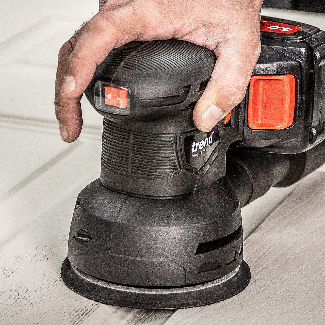 Trend T18S/ROS125B 18V 5 inch/125mm Brushless Random Orbital Sander (Body Only)