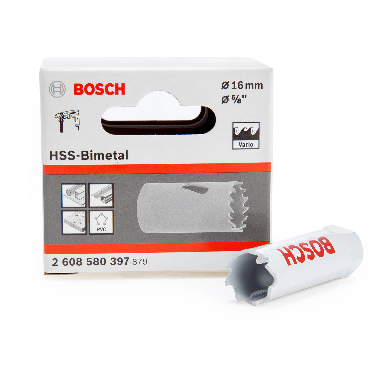 Bosch 16mm HSS Bi Metal Hole Saw For Wood Metal And Plastics etc 2608580397