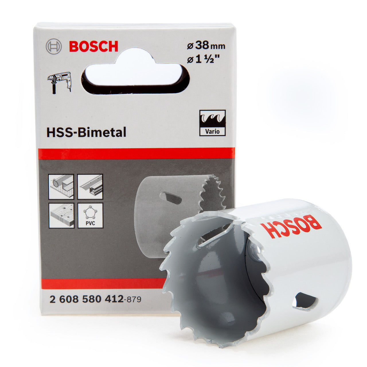 Bosch 38mm HSS Bi Metal Hole Saw For Wood Metal And Plastics etc 2608580412