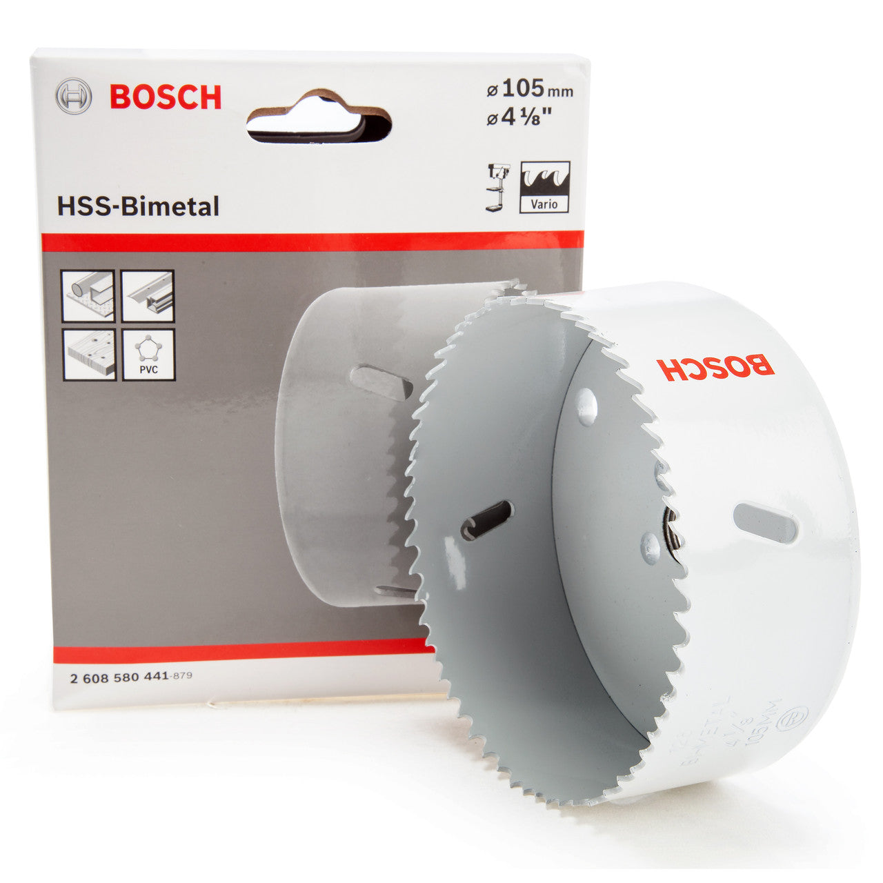 Bosch 105mm HSS Bi Metal Hole Saw For Wood Metal And Plastics etc 2608580441