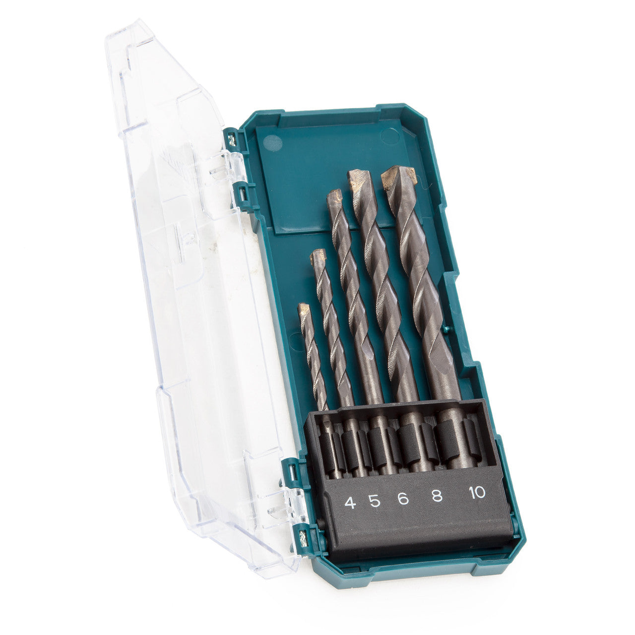 Makita TCT Drill Bit Set for Masonry 5 Piece Metric 4 - 10mm Boxed D-72877
