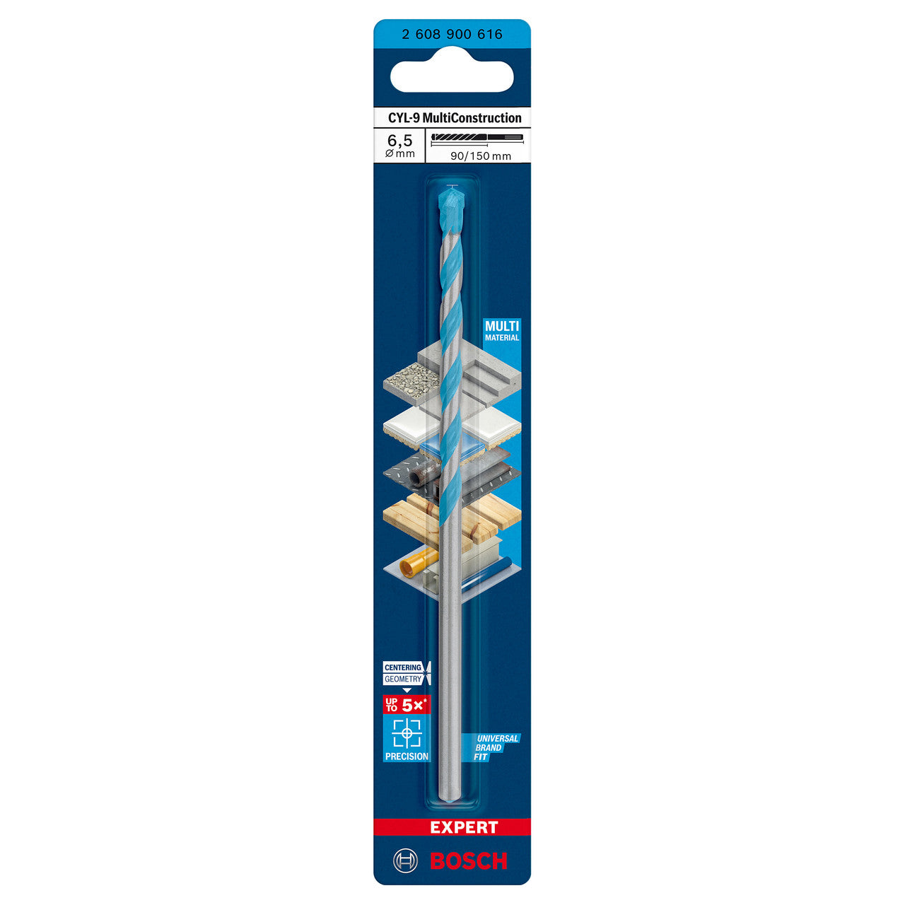 Bosch CYL-9 Multi Construction Drill Bit 6.5 x 90 x 150mm 2608900616