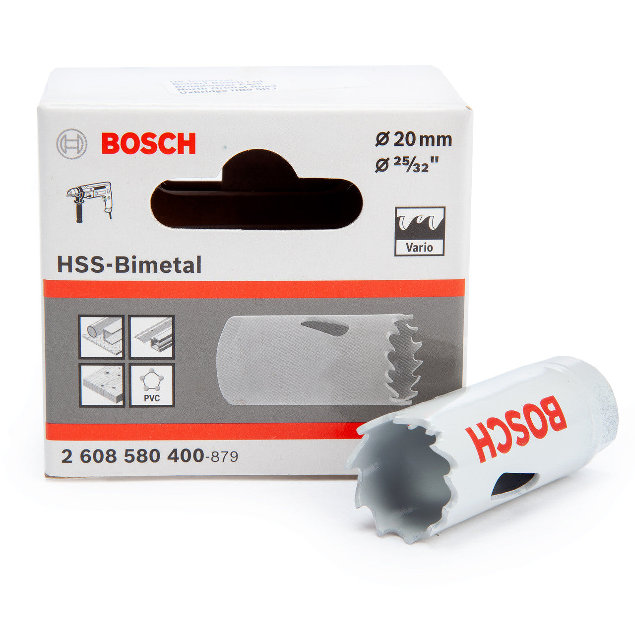 Bosch 20mm HSS Bi Metal Hole Saw For Wood Metal And Plastics etc 2608580400