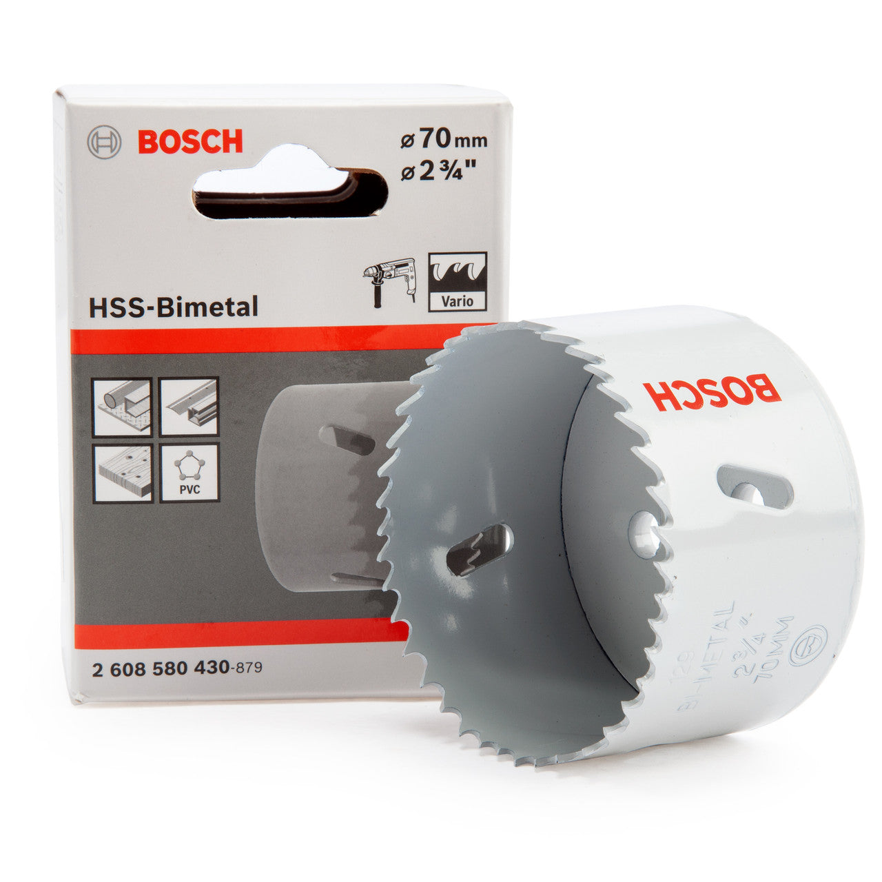 Bosch 70mm HSS Bi Metal Hole Saw For Wood Metal And Plastics etc 2608580430