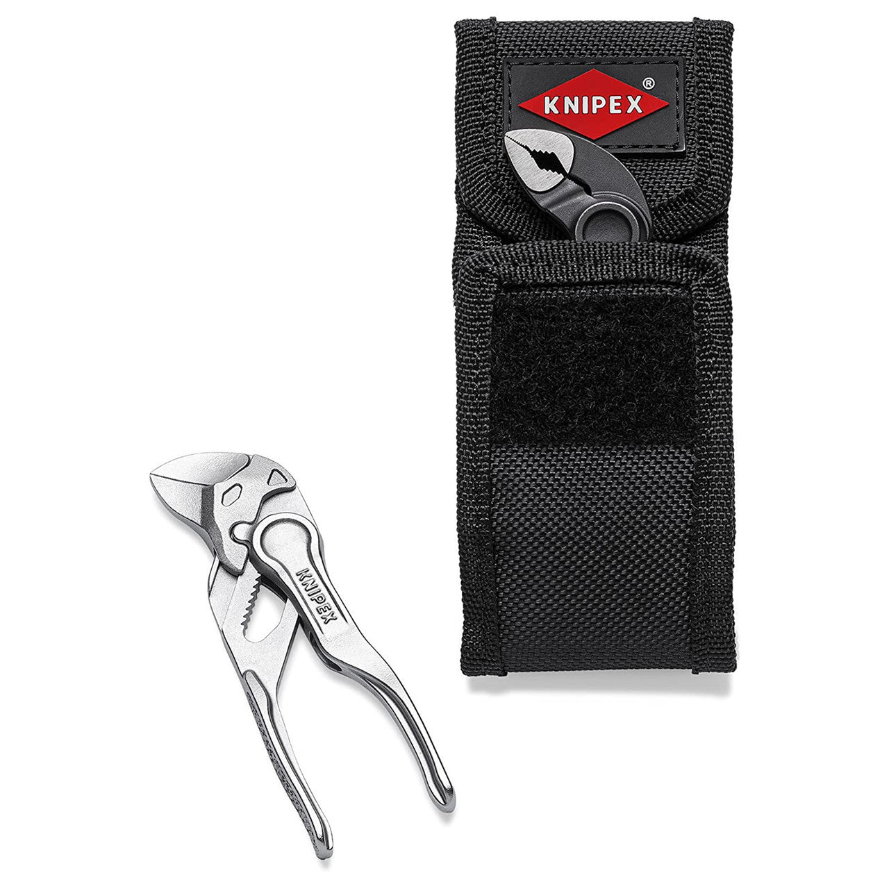 Knipex Mini Pipe Wrench and Water Pump Pliers in Belt Pouch 2 Piece 002072V04XS