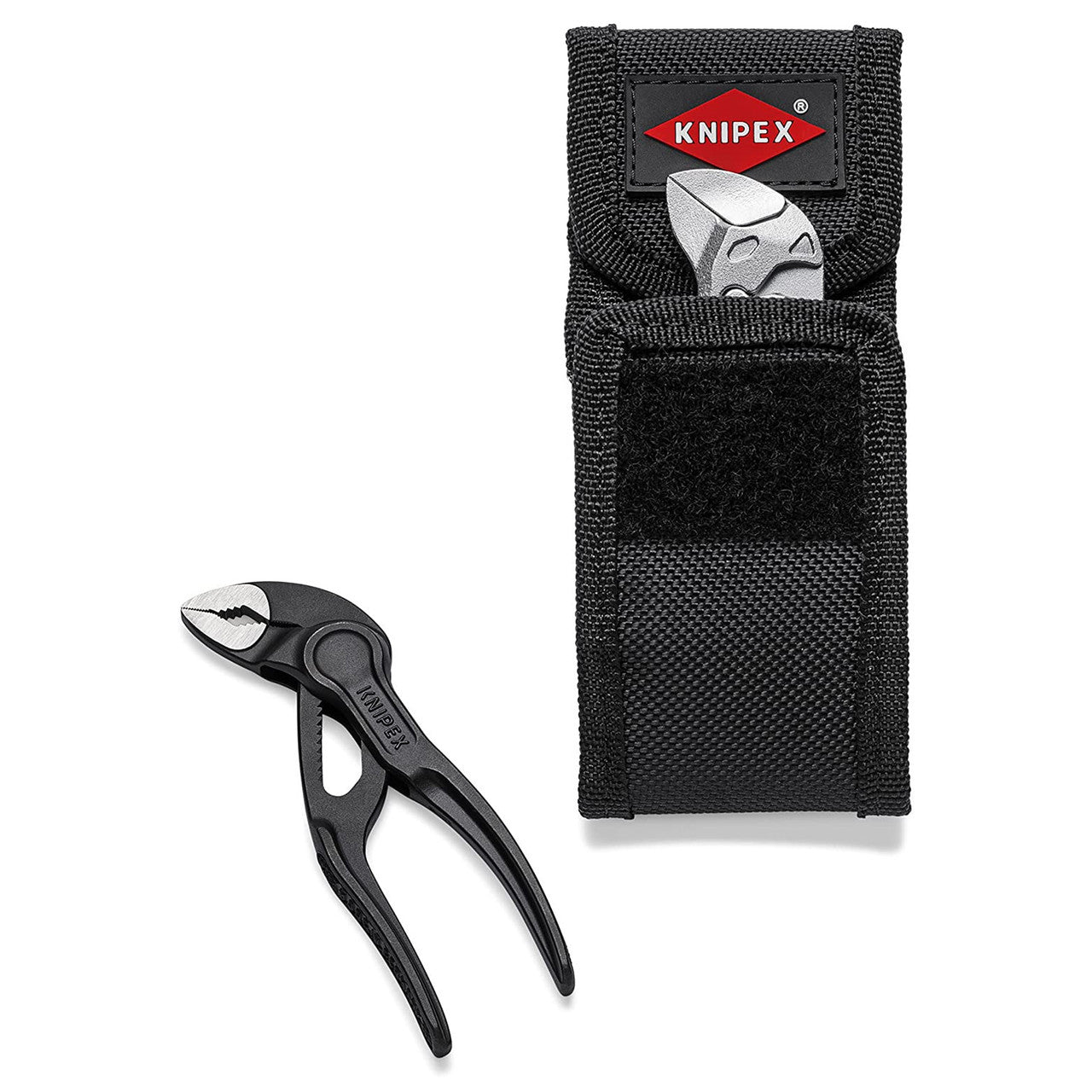 Knipex Mini Pipe Wrench and Water Pump Pliers in Belt Pouch 2 Piece 002072V04XS