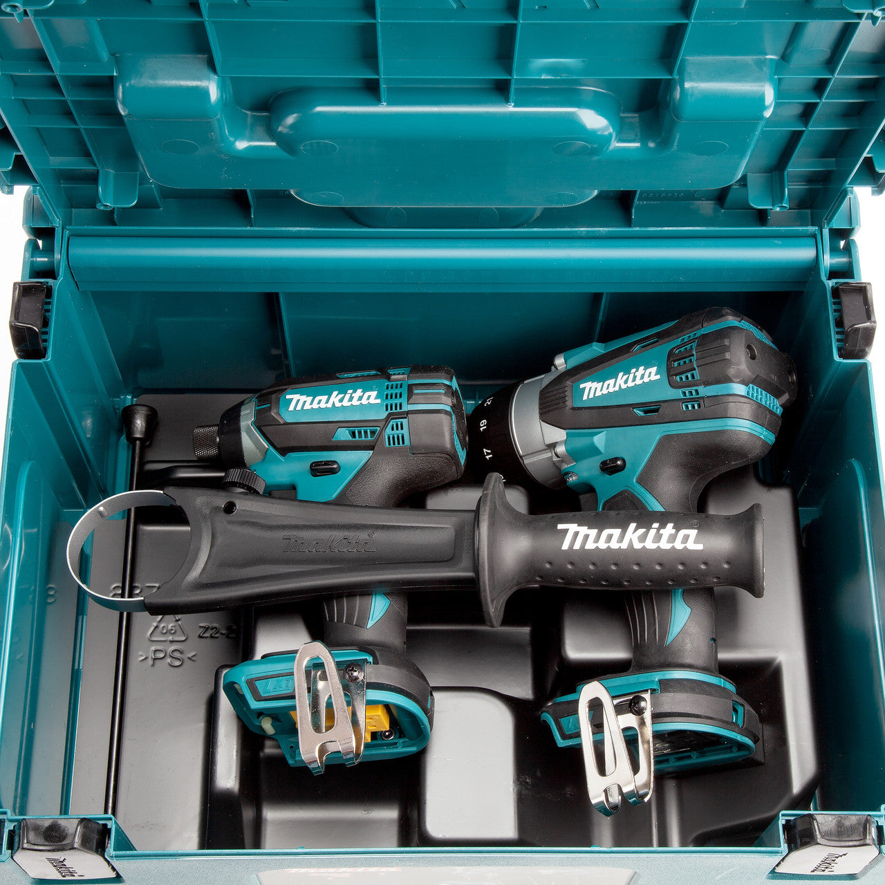 Makita 18V LXT DHP458Z Combi Drill & DTD152Z Impact Driver Makpac Bare DLX2145ZJ
