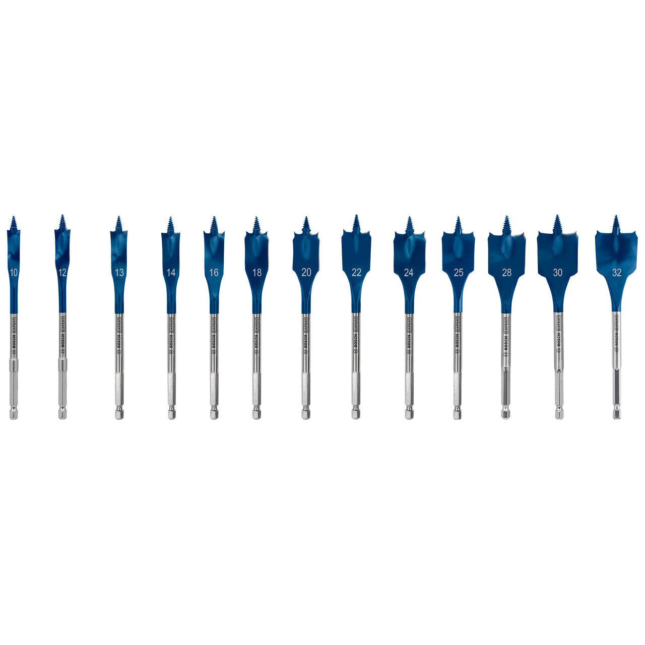 Bosch EXPERT Self Cut Speed Spade Drill Bit Set 13 Piece For Wood 2608900336