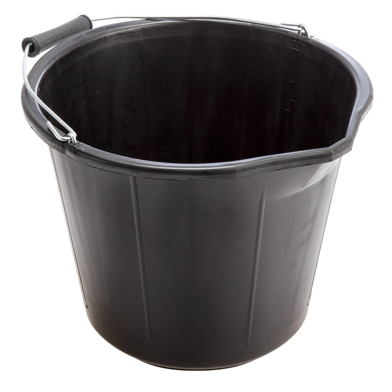 Lynwood Black Builders Bucket 15 Litres Robust With Heavy duty handle BU201