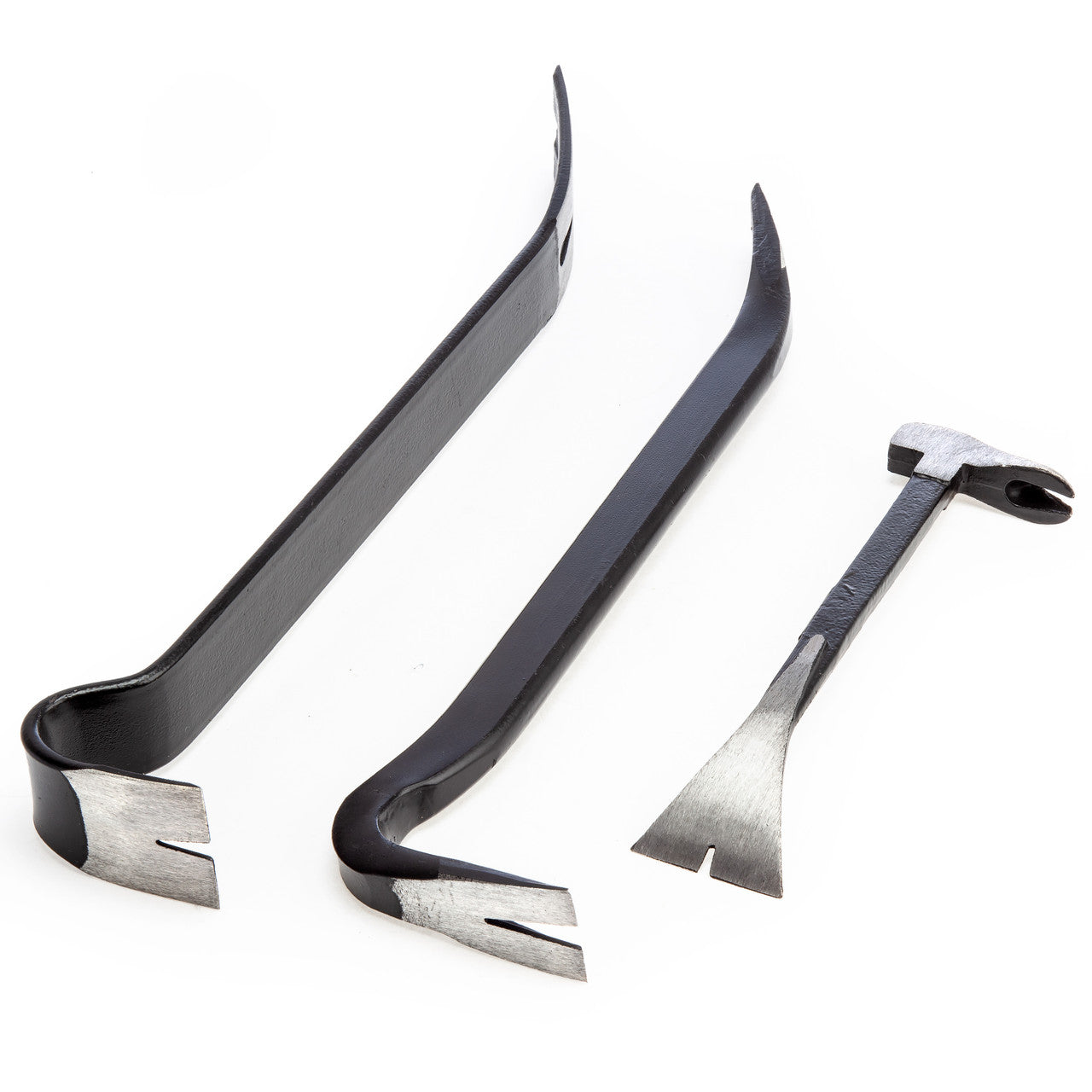 XTrade Pry Bar Set 3 Piece 8” Pry Bar 14” Wrecking Bar 15” Utility Bar X0900042