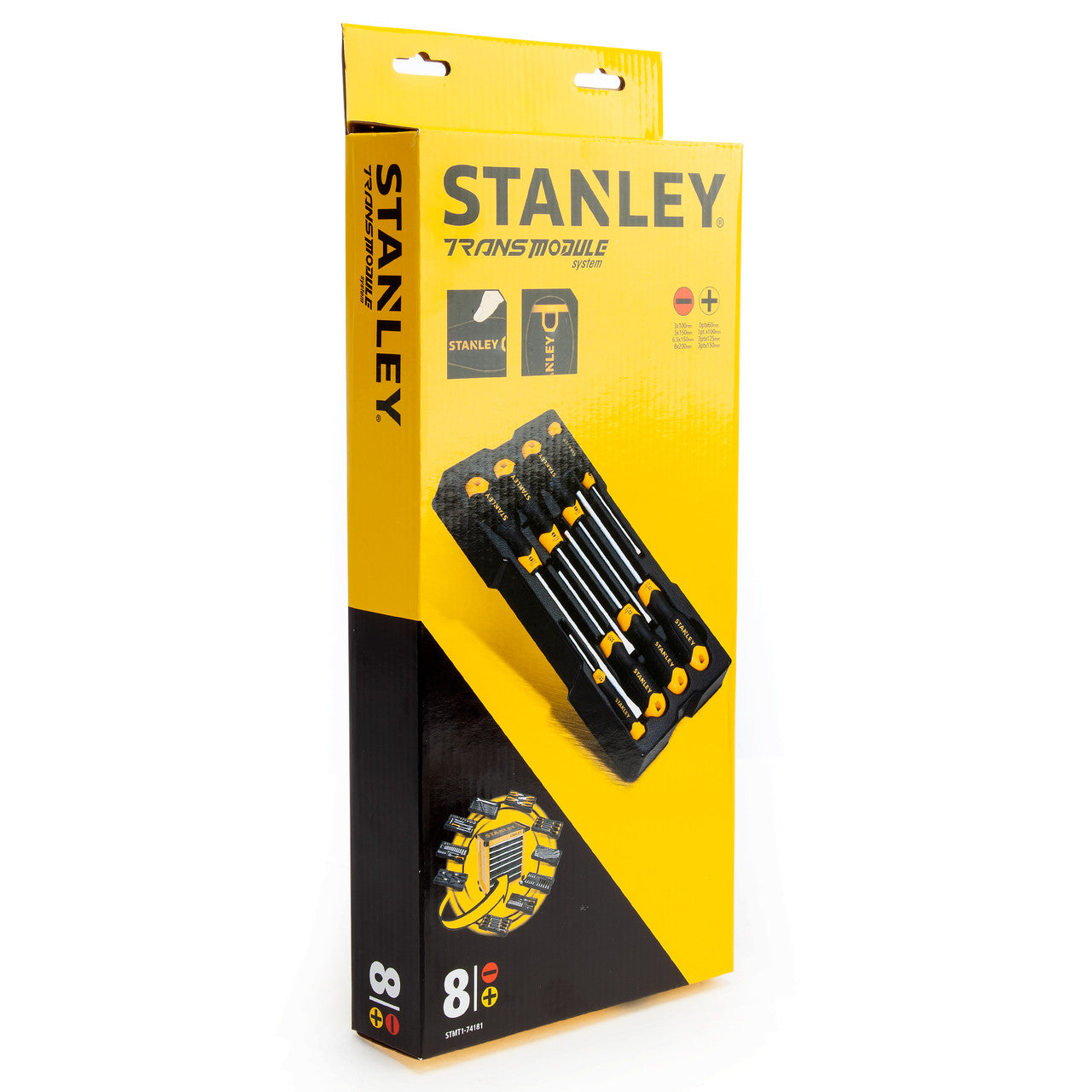 Stanley Transmodule System Screwdriver Set 8 Pc Slotted & Phillips STMT1-74181