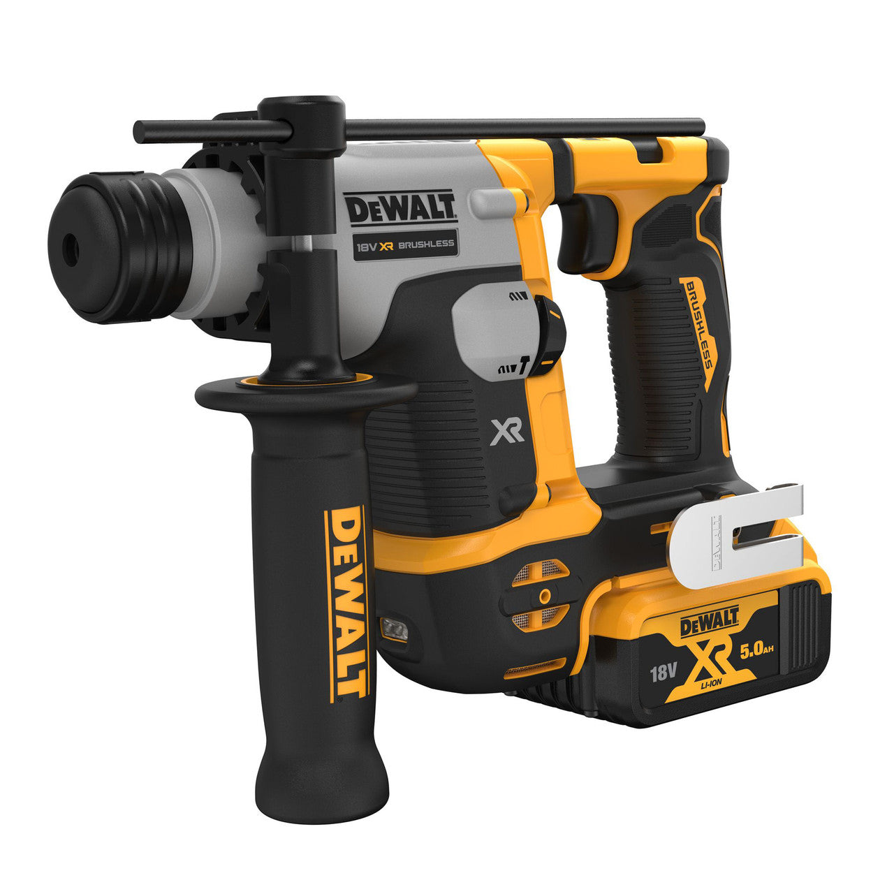 Dewalt 18V XR Brushless SDS Plus Hammer Drill (2 x 5.0Ah Batteries DCH172P2