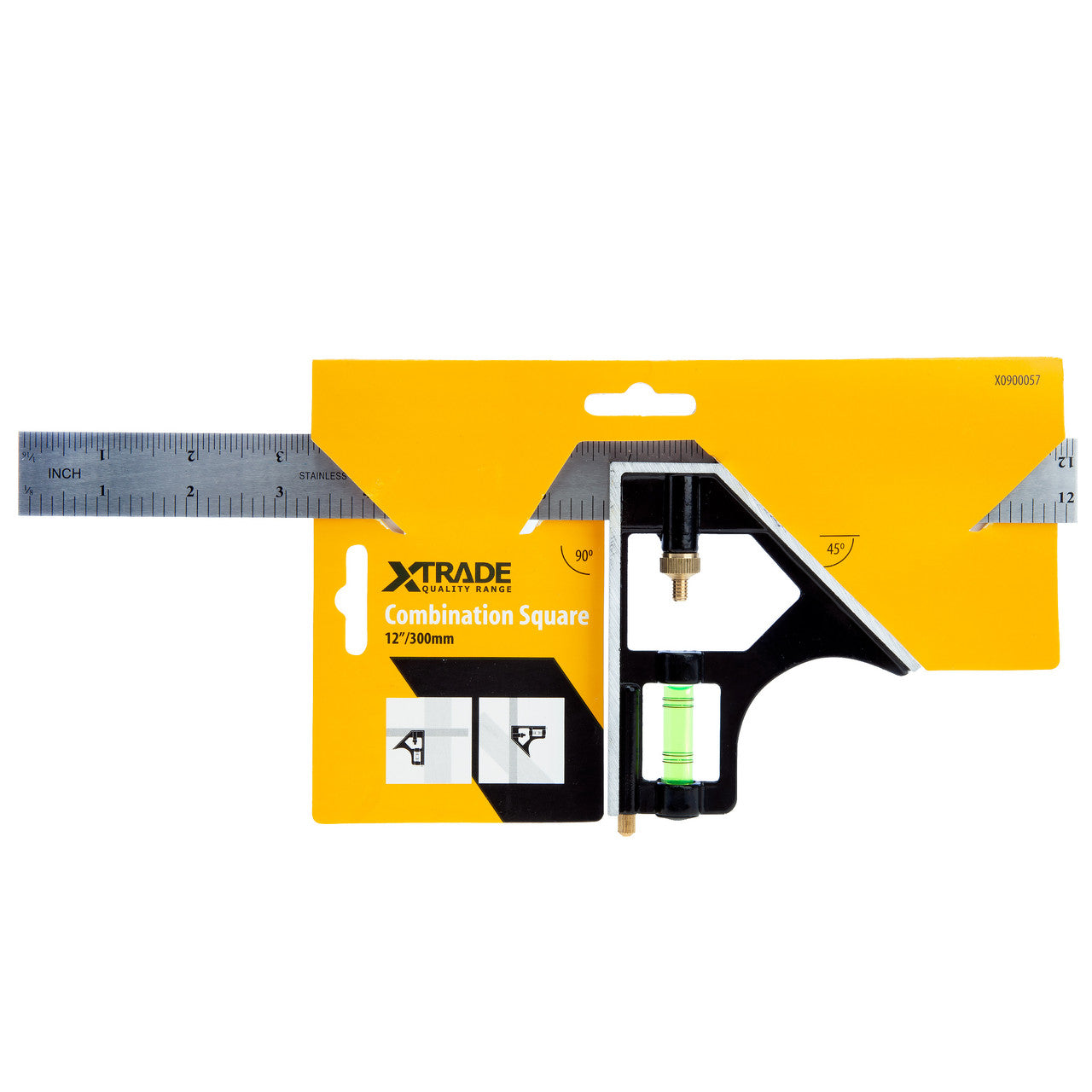 XTrade Combination Square 12in 300mm Metric & Imperial X0900057