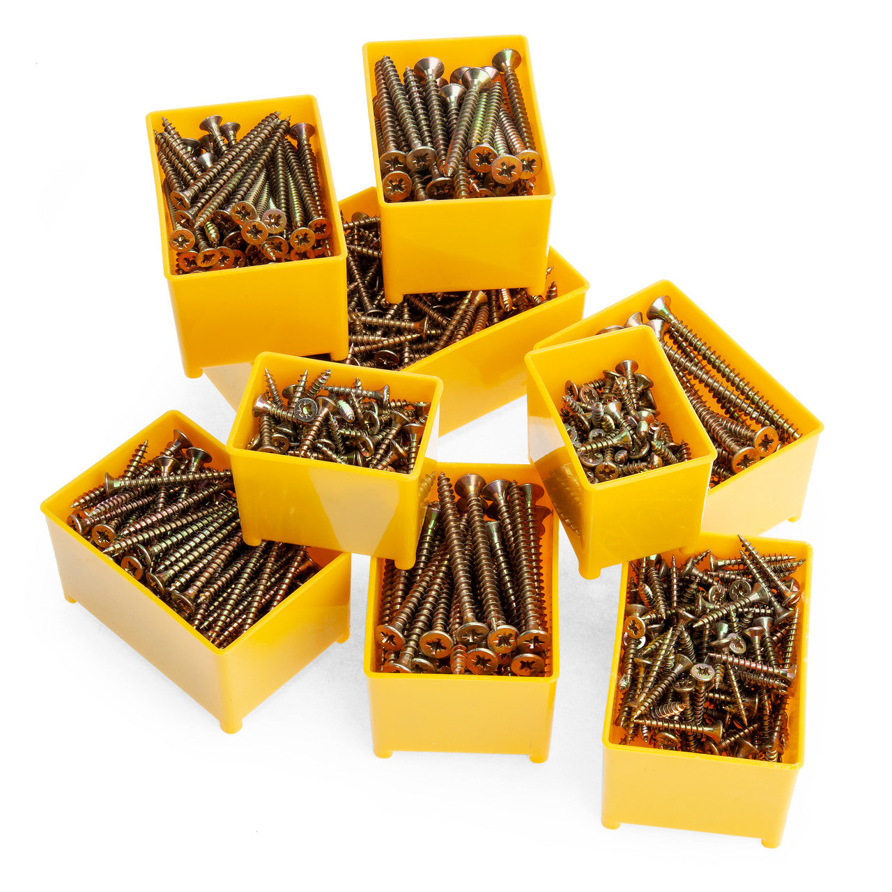 XTrade Mixed Length Single Thread PZ2 Woodscrews Pack Of 1000 X0800001