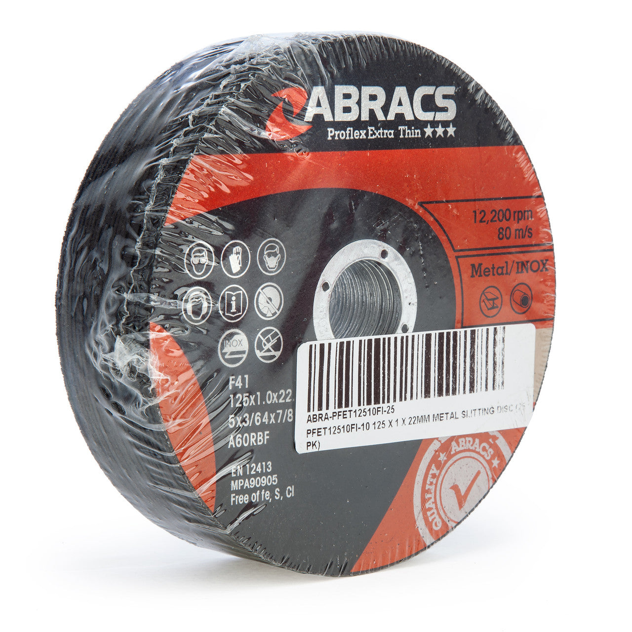 Abracs Proflex Extra Thin INOX Cutting Disc 125mm x 1mm 25 Pack PFET12510FI-25