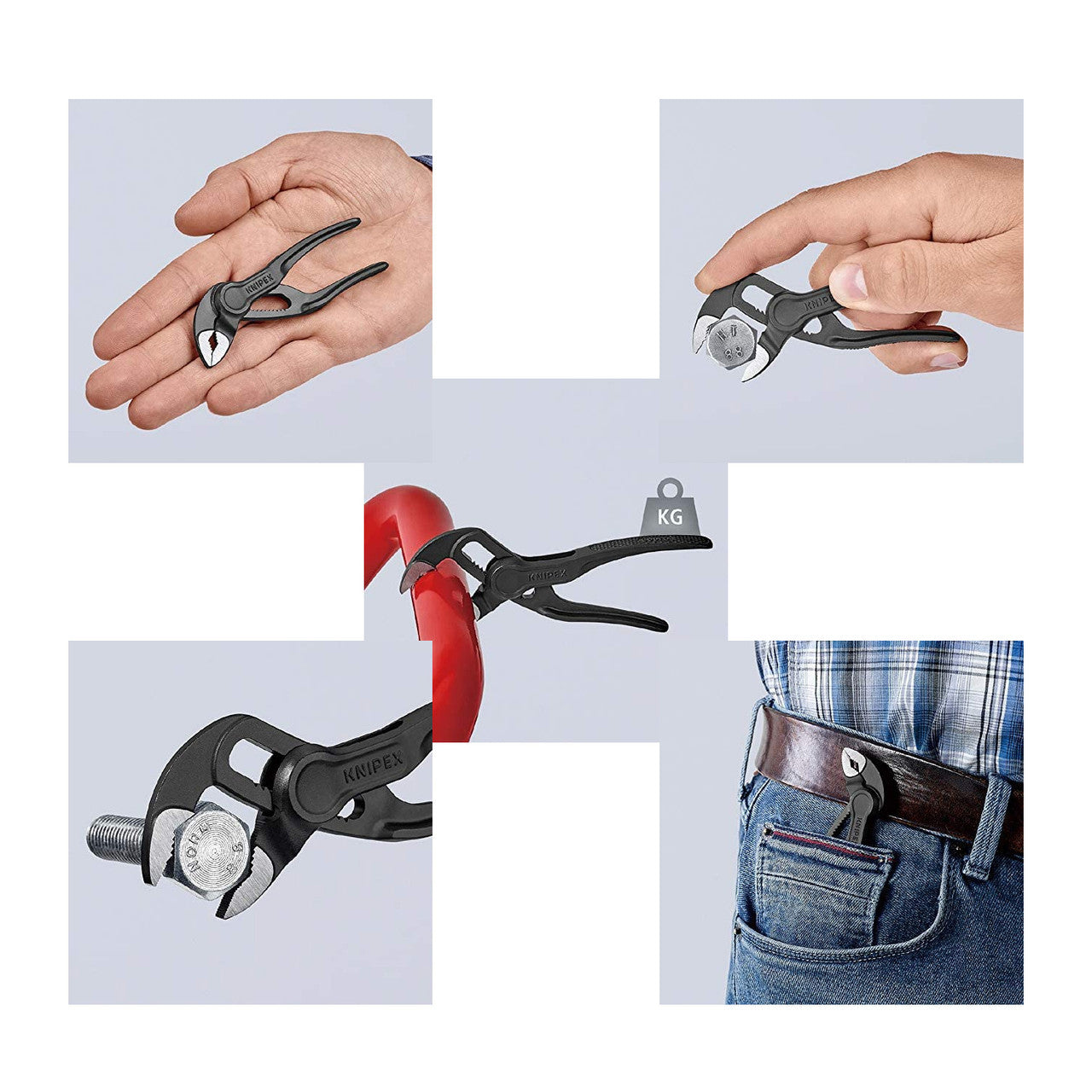 Knipex Cobra XS8700100 Water Pump Pliers in Counter Display Pack of 8 001801V46