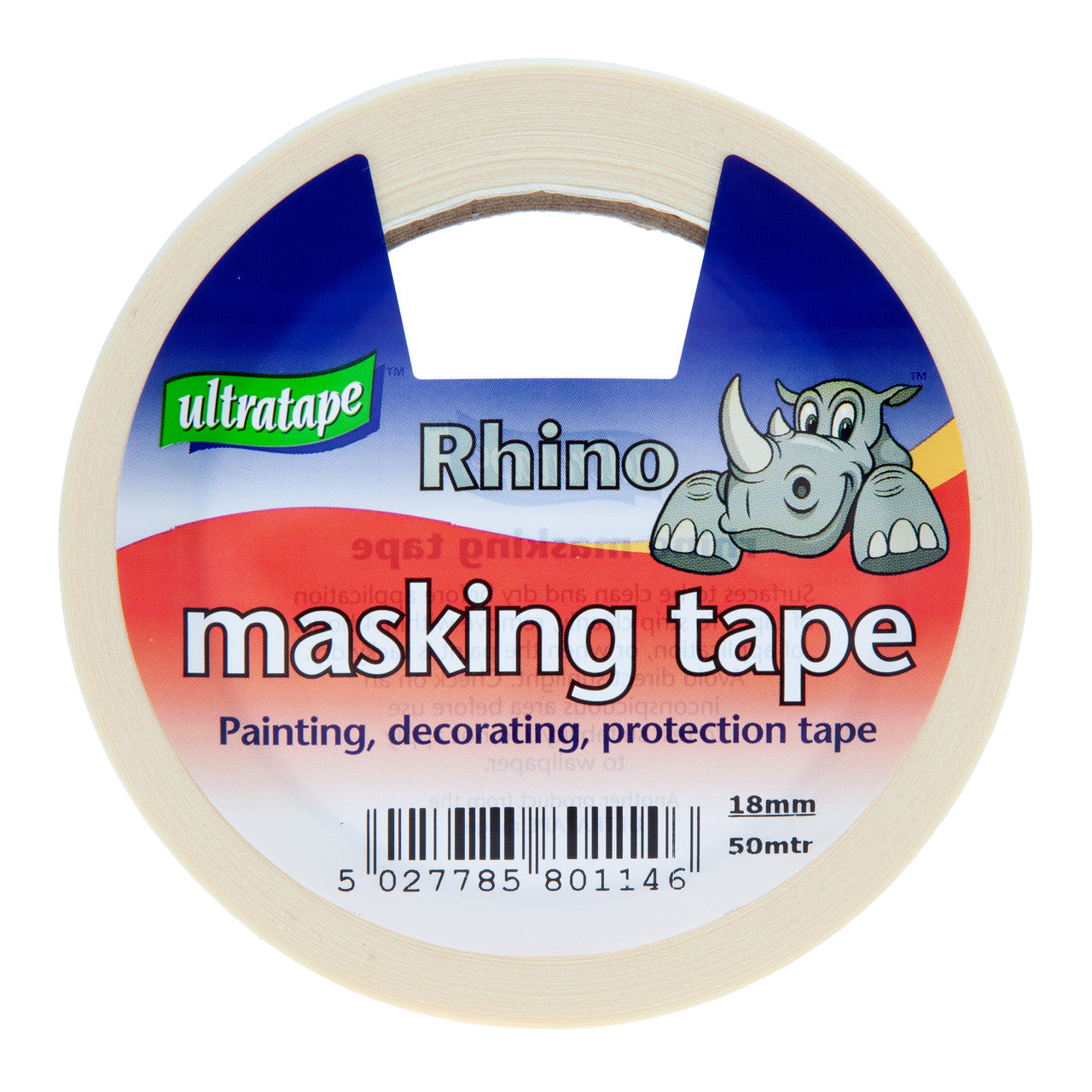 Ultratape Rhino Masking Tape 18mm x 50m General Purpose 00521850RH